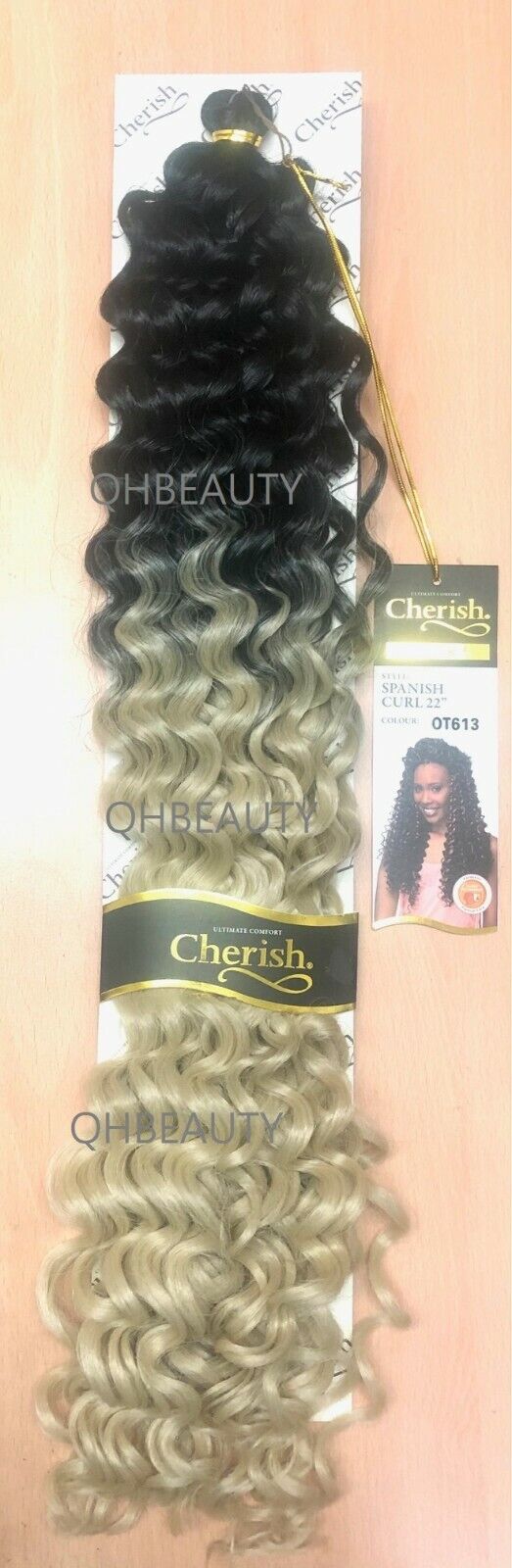 Cherish Bulk Synthetic Long Curly Hair Extension Braid - Spanish Curl 22 Inch