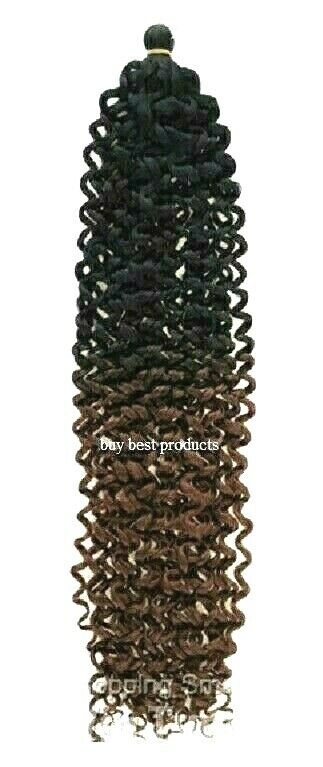 CHERISH SYNTHETIC BULK CROCHET BRAID TIGHT CURL HAIR EXTENSION - WATER WAVE 22"