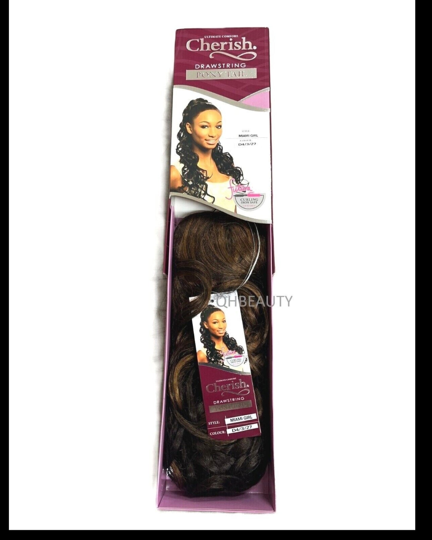 Cherish Synthetic Long Curly Drawstring Natural Hair Ponytail - Miami Girl