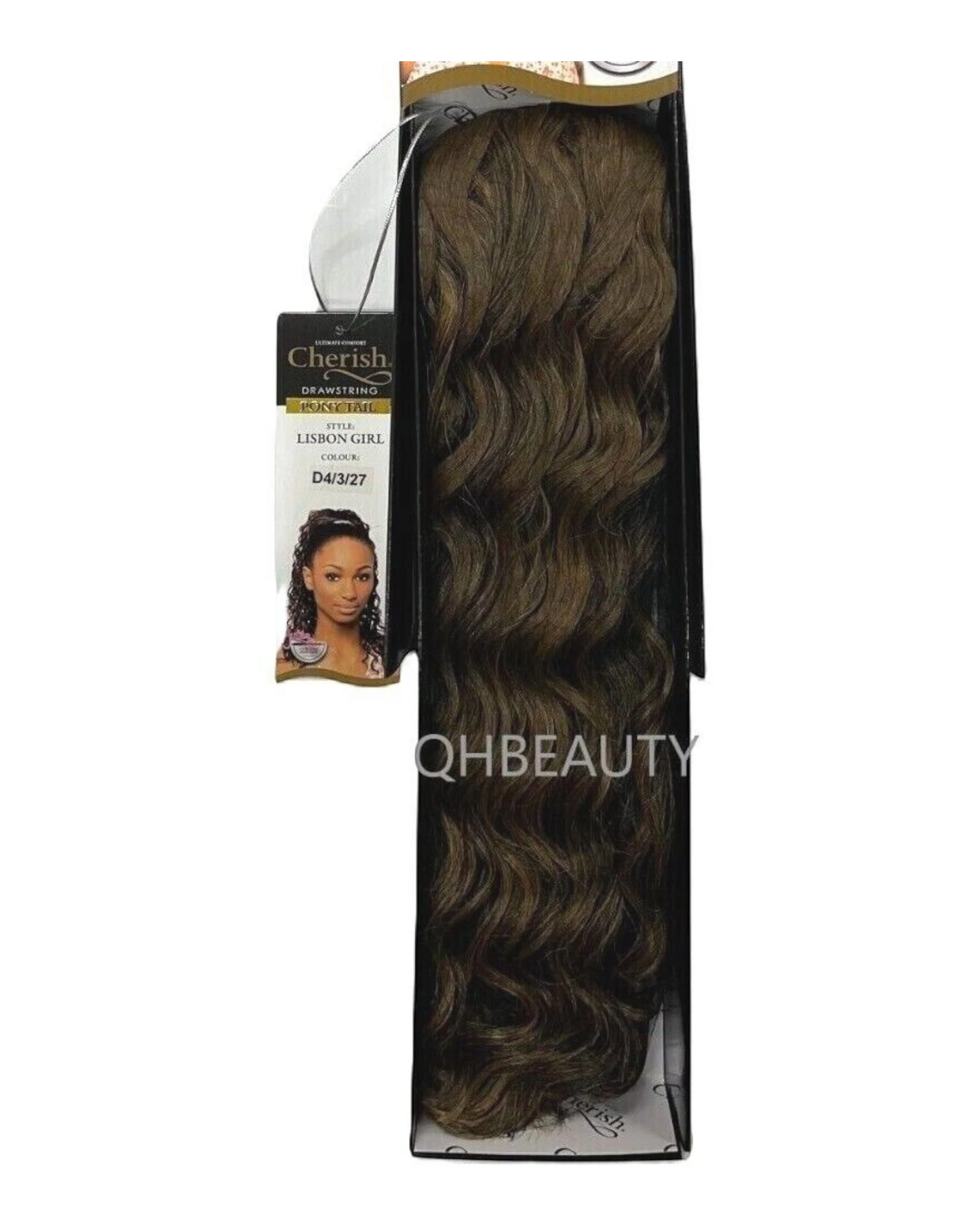 Cherish Synthetic Drawstring Curly Hair Extension Ponytail - Lisbon Girl