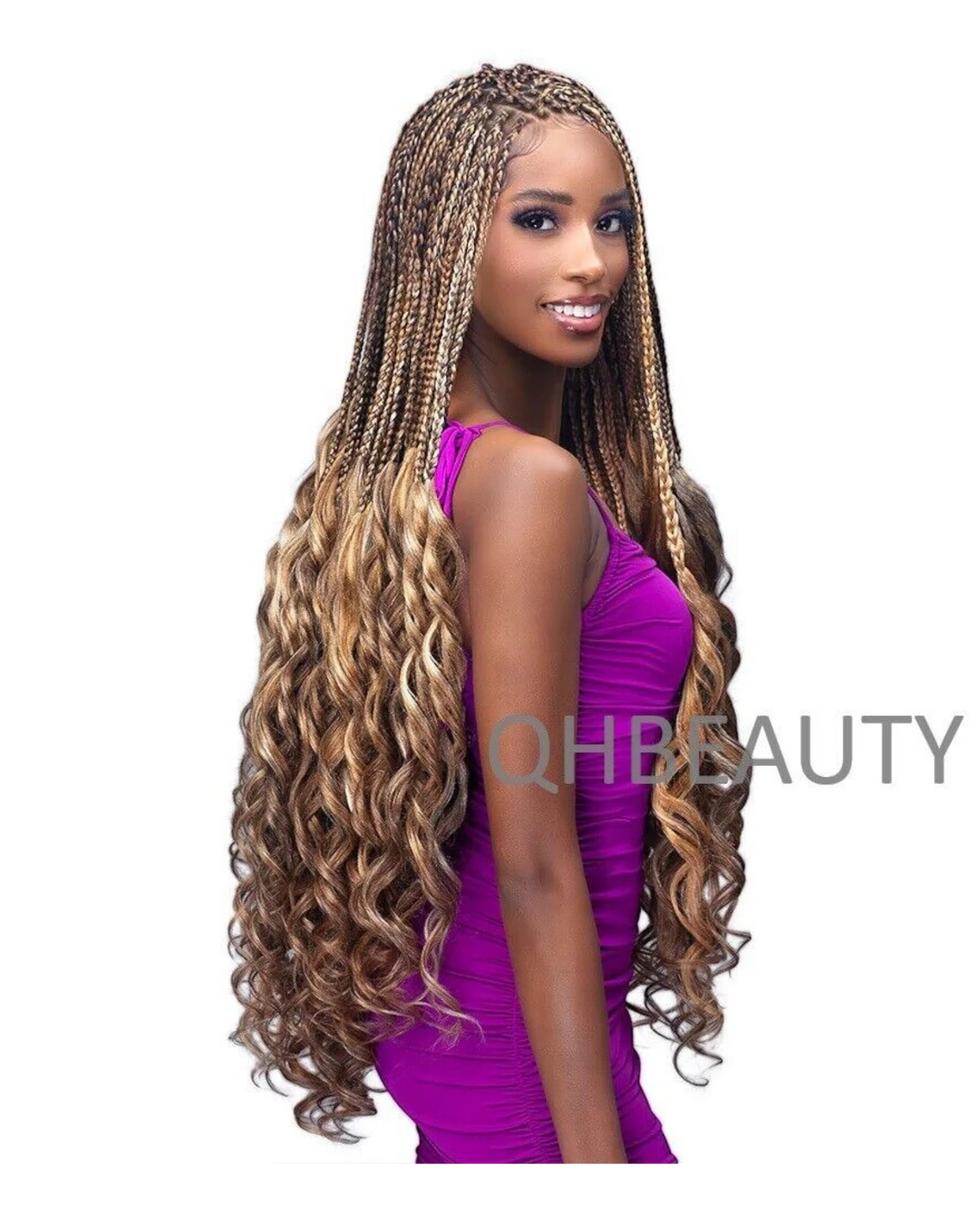 CHERISH SYNTHETIC CURLY HAIR EXTENSION BRAID - 3 x SPIRAL FRENCH CURL 28 INCHES