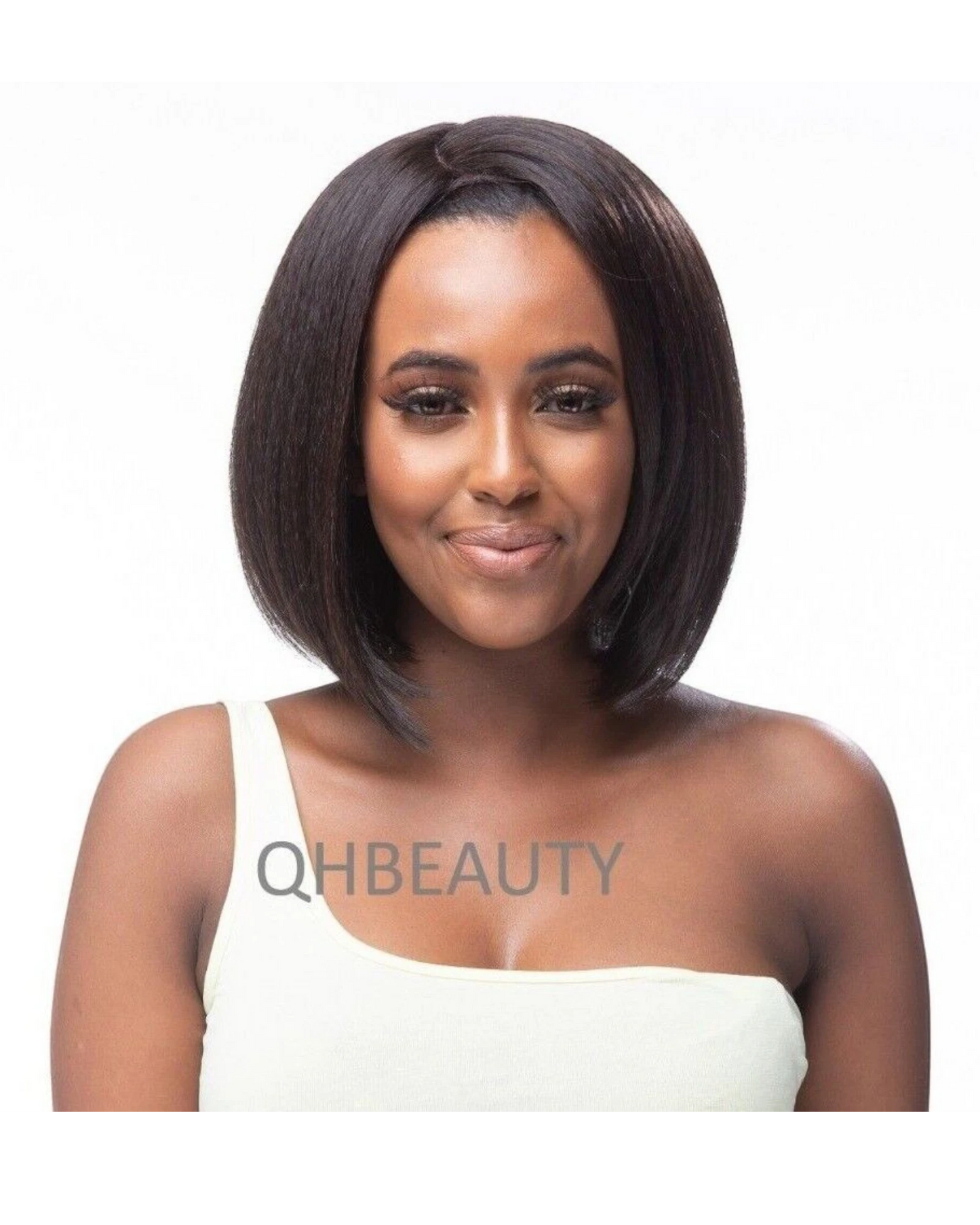 Obsession Synthetic Lace Front Free Part Hand Tied Straight Hair Wig - FIORELLA