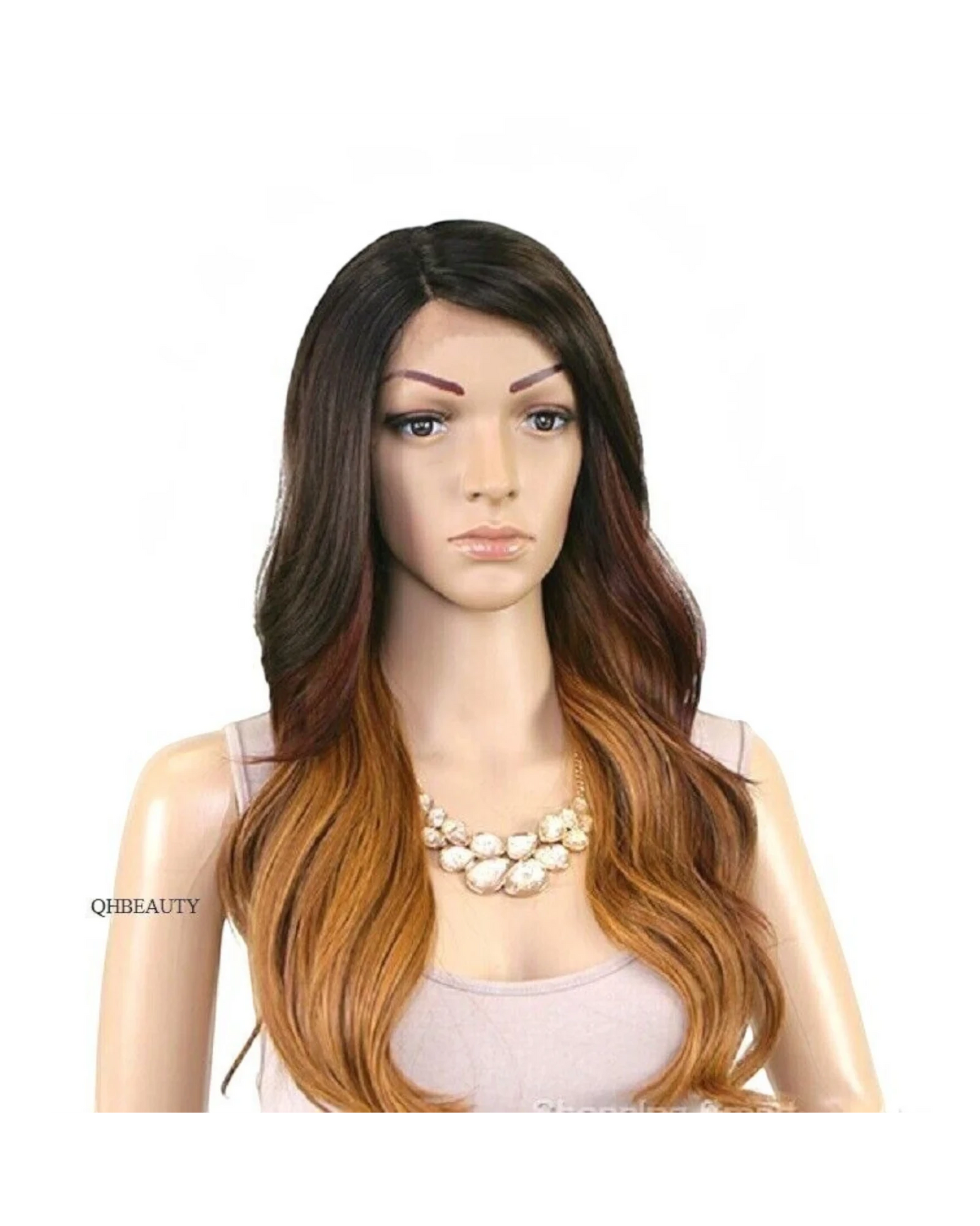 FreeTress Equal Synthetic Brazilian Natural L Part Lace Front Hair Wig - Danity