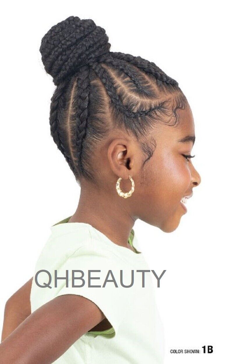 IMPRESSION SYNTHETIC KIDS CROCHET HAIR EXTENSION PRE STRETCHED BRAID 28 /  14 ''