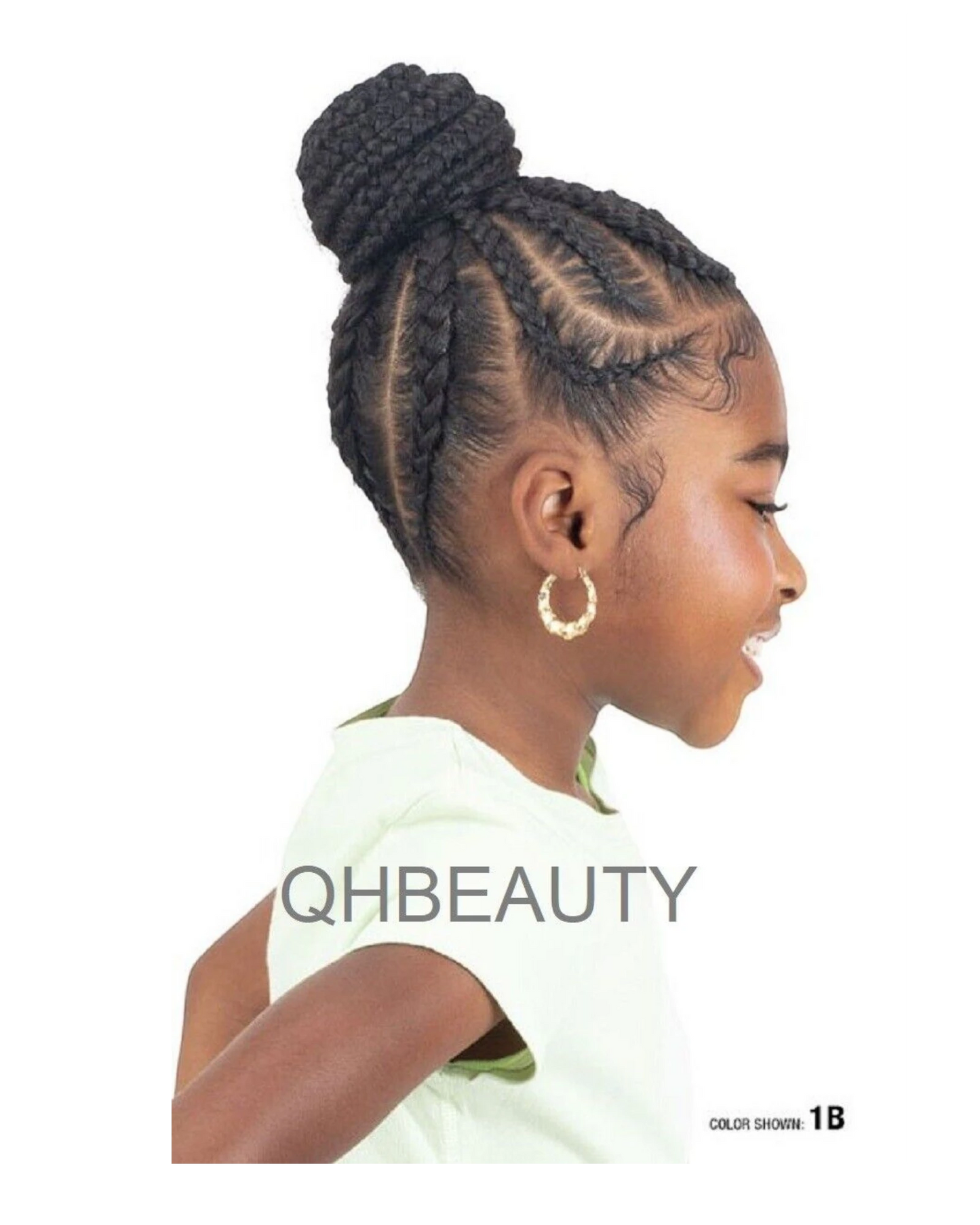 IMPRESSION SYNTHETIC KIDS CROCHET HAIR EXTENSION PRE STRETCHED BRAID 28 /  14 ''