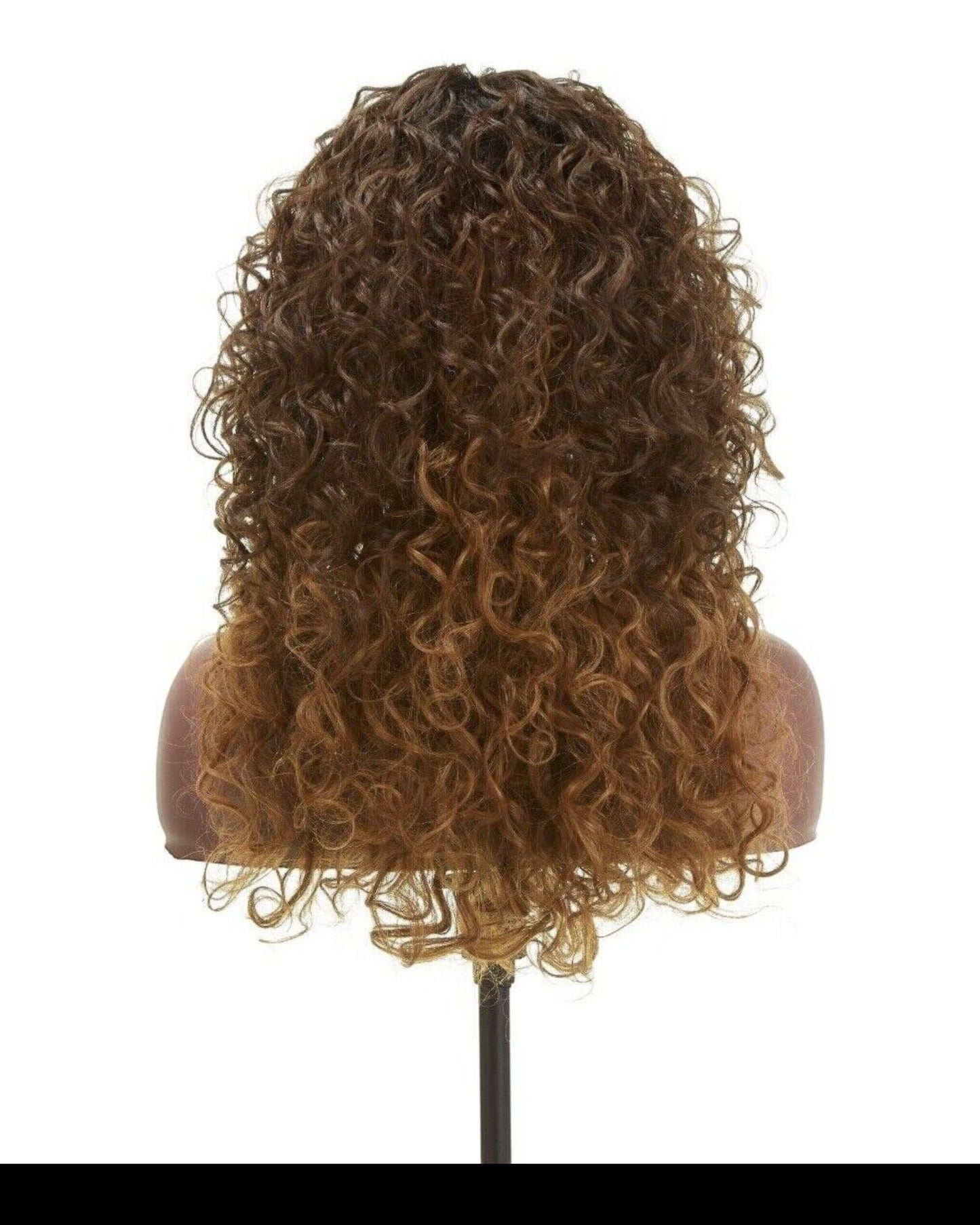 Impression Synthetic Natural Hair Line Long Curly Lace L Part Hair Wig - Emma