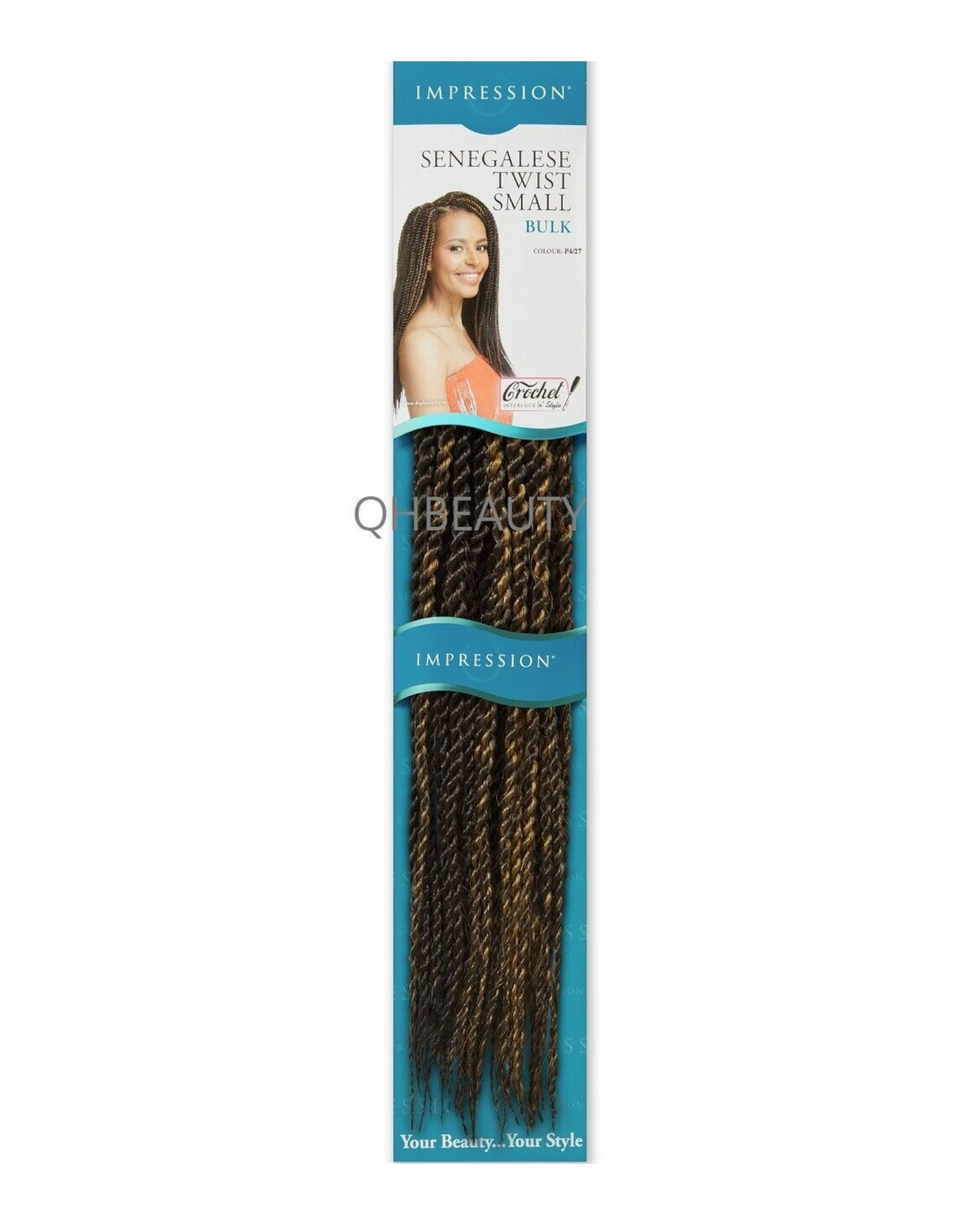 IMPRESSION SYNTHETIC HAIR EXTENSION BRAIDS - SENEGALESE TWIST SMALL BULK