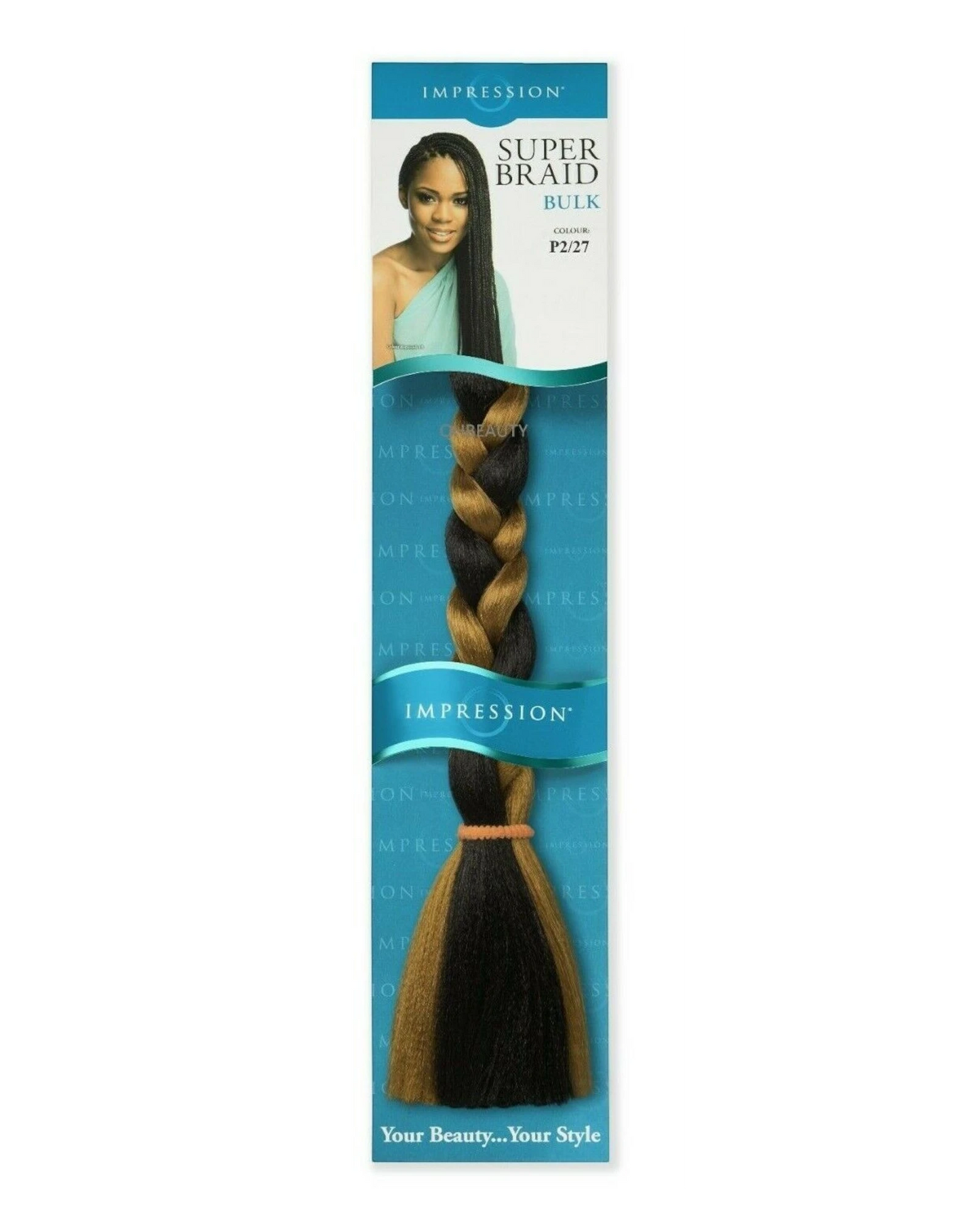 Impression Synthetic Natural Long Ultra Crochet Hair Extensions Super Braid 86"