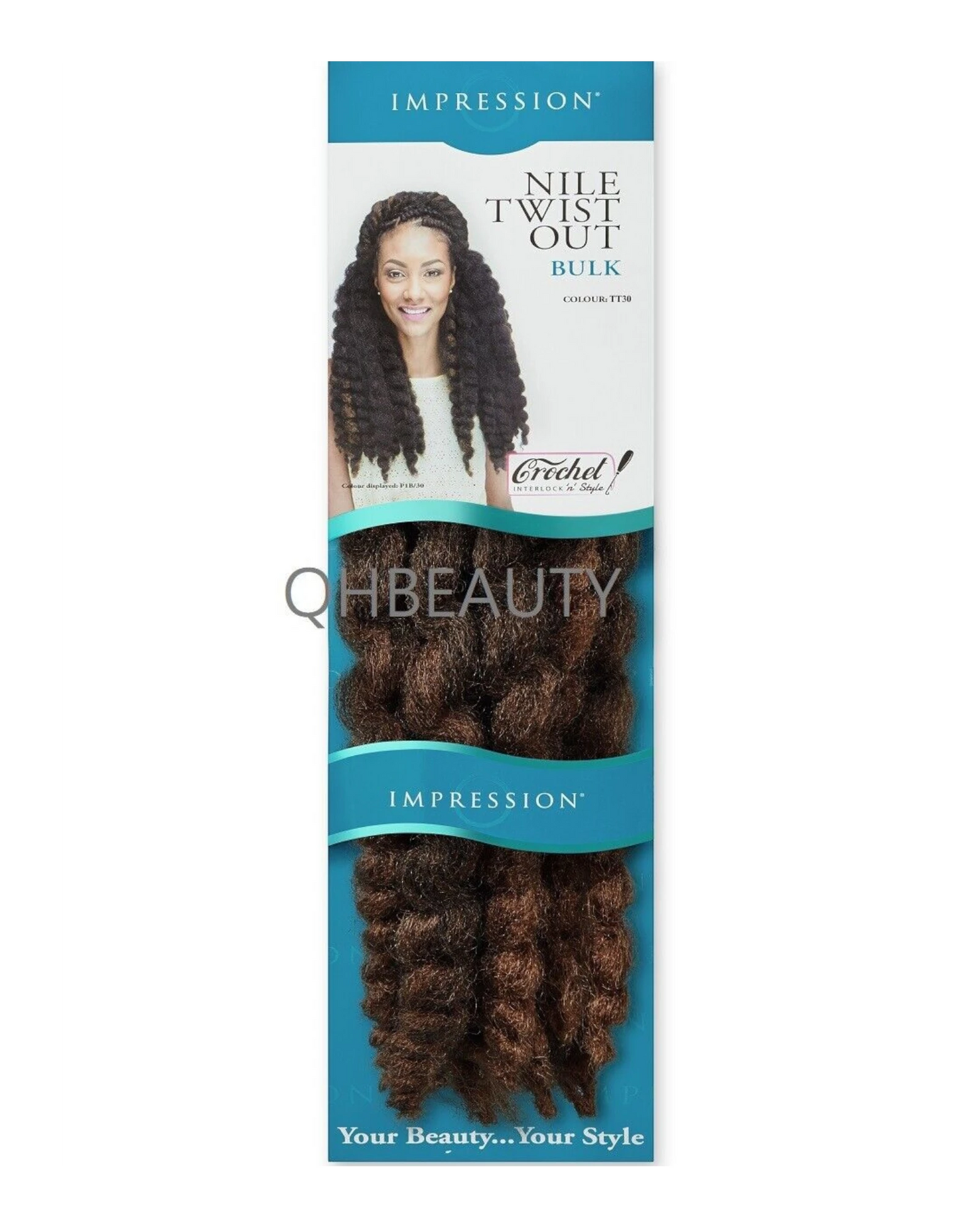 IMPRESSION SYNTHETIC AFRO CUBAN BULK HAIR EXTENSION BRAIDS - NILE TWIST OUT