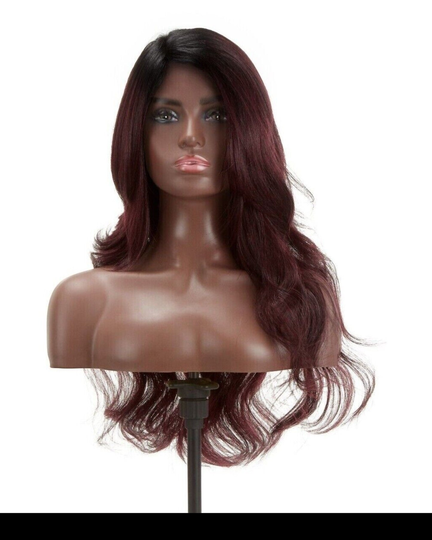 Impression Synthetic Invisible L Part Lace Curly Long Hair Wig - Daisy