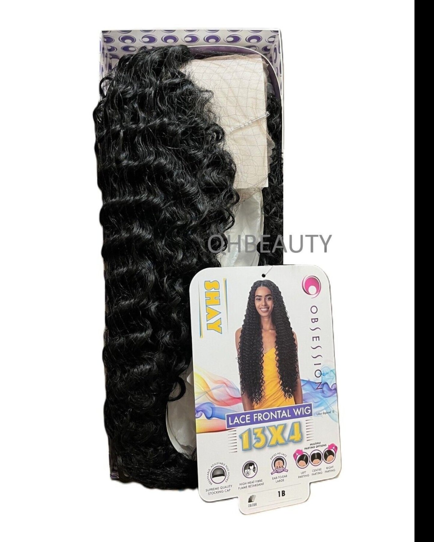 Obsession Synthetic Swiss HD 13x4 Lace Front Free Part Curly Hair Wig - SHAY