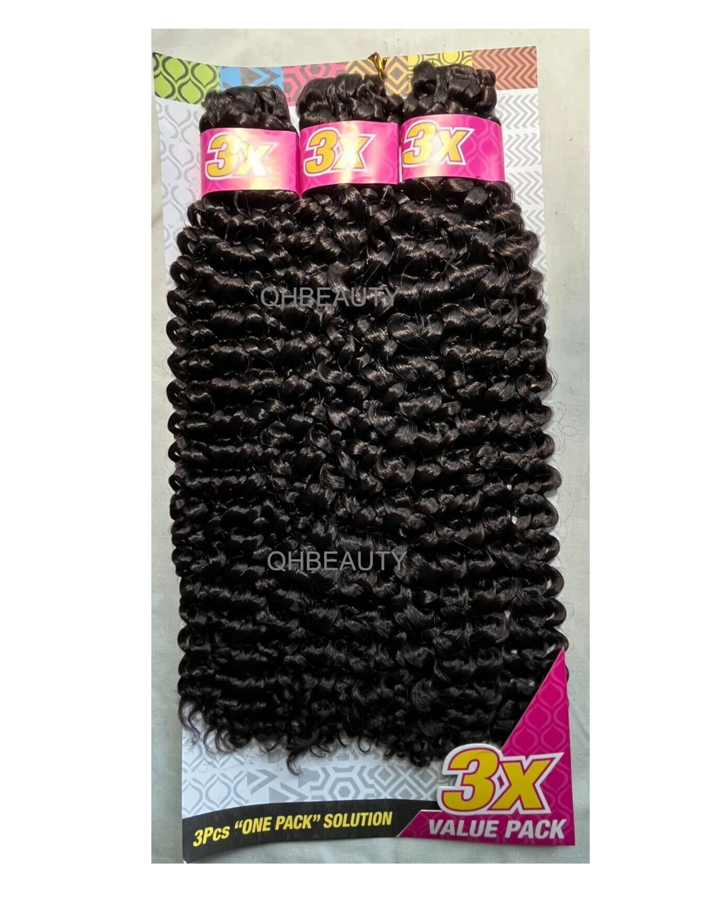 CHERISH SYNTHETIC CROCHET BRAID HAIR EXTENSION - 3 X WATER WAVE 14'' and 18''