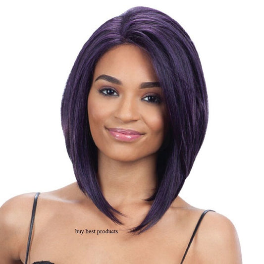FreeTress Equal Silk Base Synthetic Lace Front Short Bob Style Hair Wig – Trina