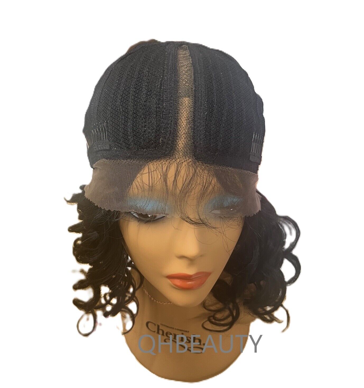 Obsession Synthetic Lace Front Free Part 100% Hand Tied Curly Hair Wig - GRACIE