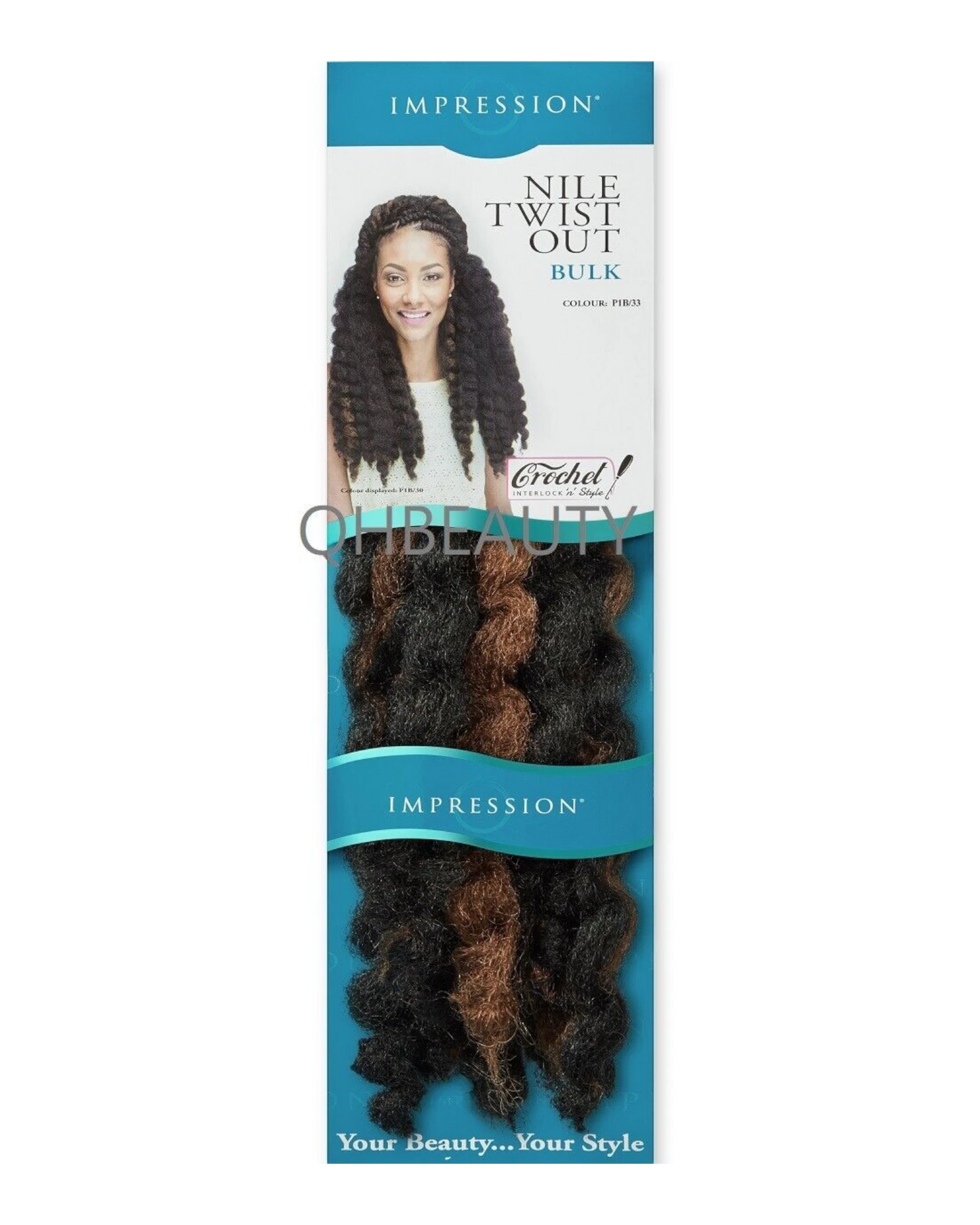 IMPRESSION SYNTHETIC AFRO CUBAN BULK HAIR EXTENSION BRAIDS - NILE TWIST OUT