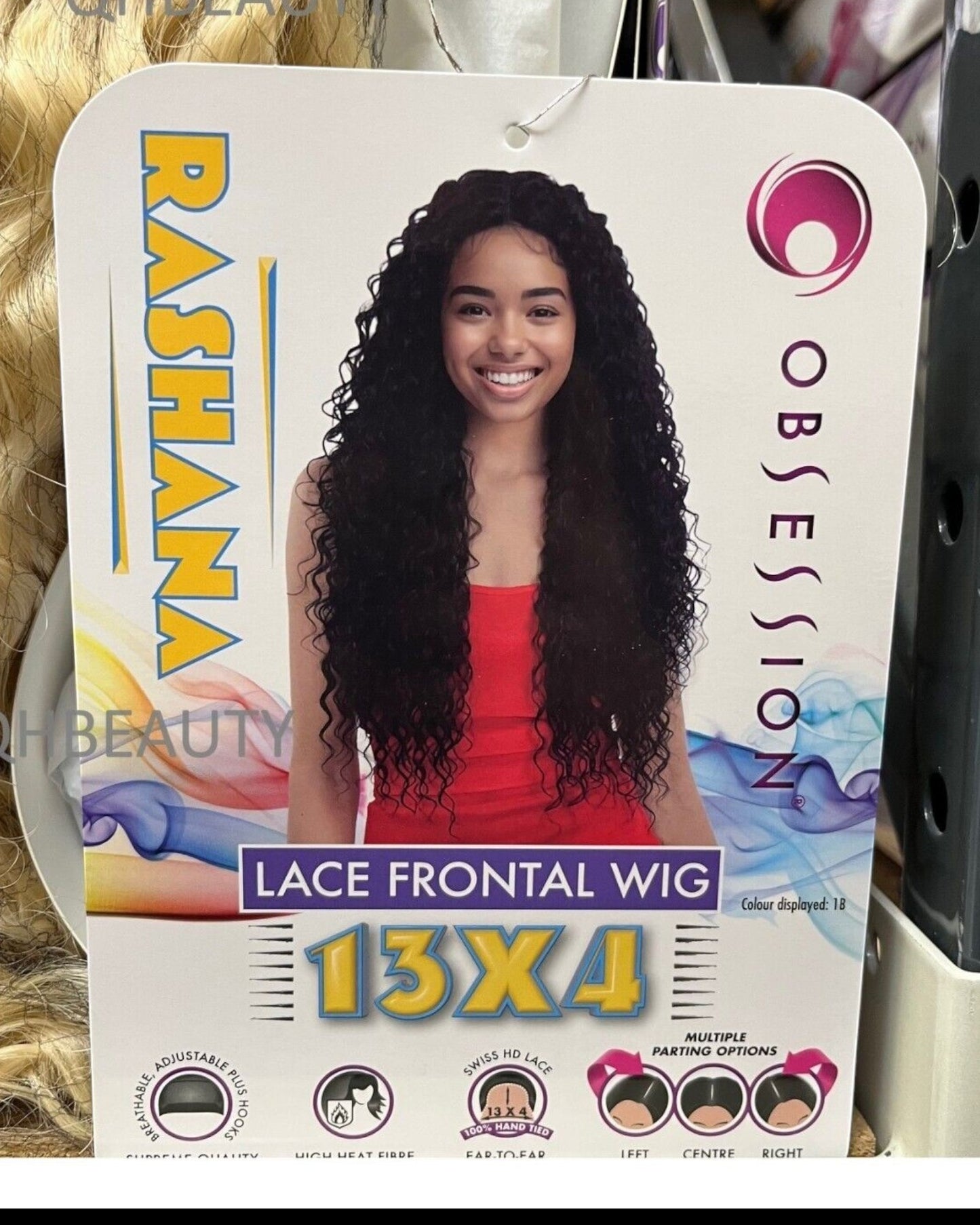 Obsession Synthetic Swiss HD 13x4 Lace Frontal Free Part Curly Hair Wig  RASHANA