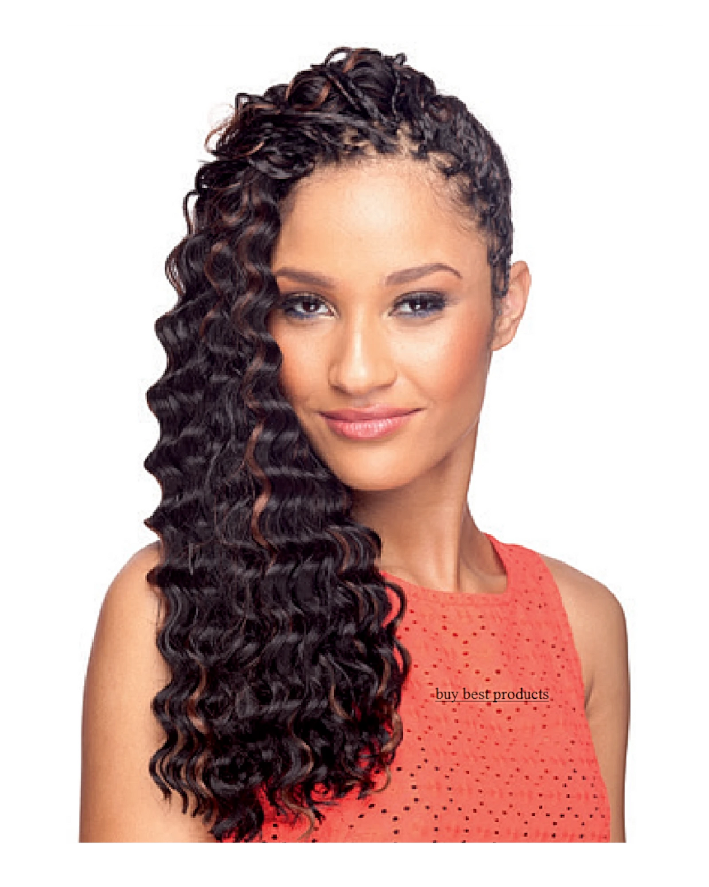 CHERISH SYNTHETIC LONG CURLY HAIR EXTENSION CROCHET BRAIDS - ADORABLE 24 inch7.99