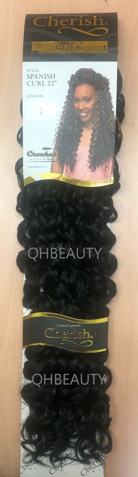 Cherish Bulk Synthetic Long Curly Hair Extension Braid - Spanish Curl 22 Inch
