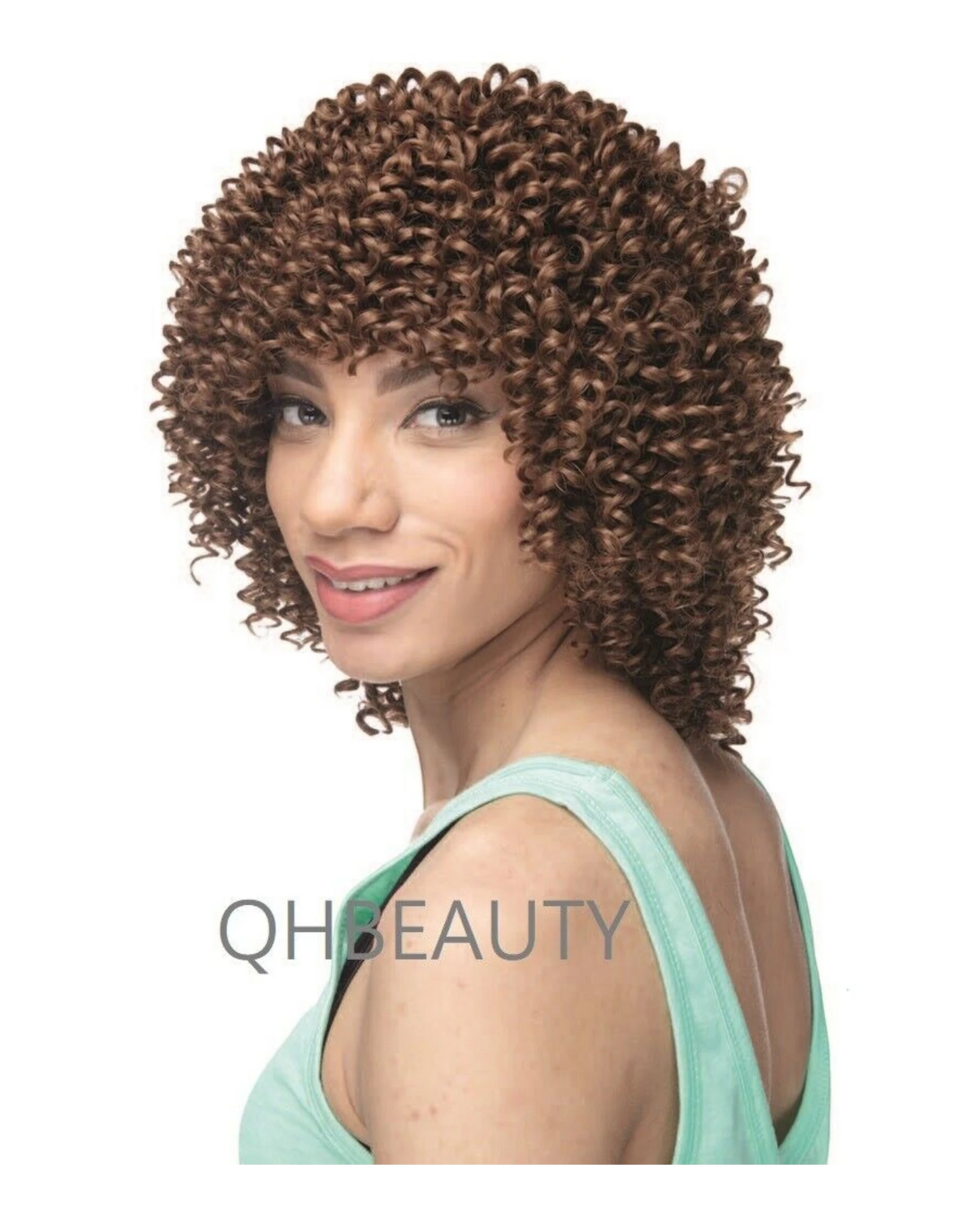 IMPRESSION SYNTHETIC SHORT CURLY HAIR EXTENSION WEAVE - BOHEMIAN CURL12 INCH
