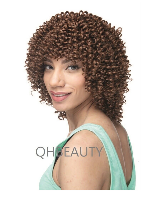 IMPRESSION SYNTHETIC SHORT CURLY HAIR EXTENSION WEAVE - BOHEMIAN CURL12 INCH