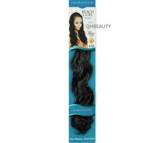 IMPRESSION SYNTHETIC HAIR EXTENSION CURLY CROCHET BRAID - BEACH CURL 22