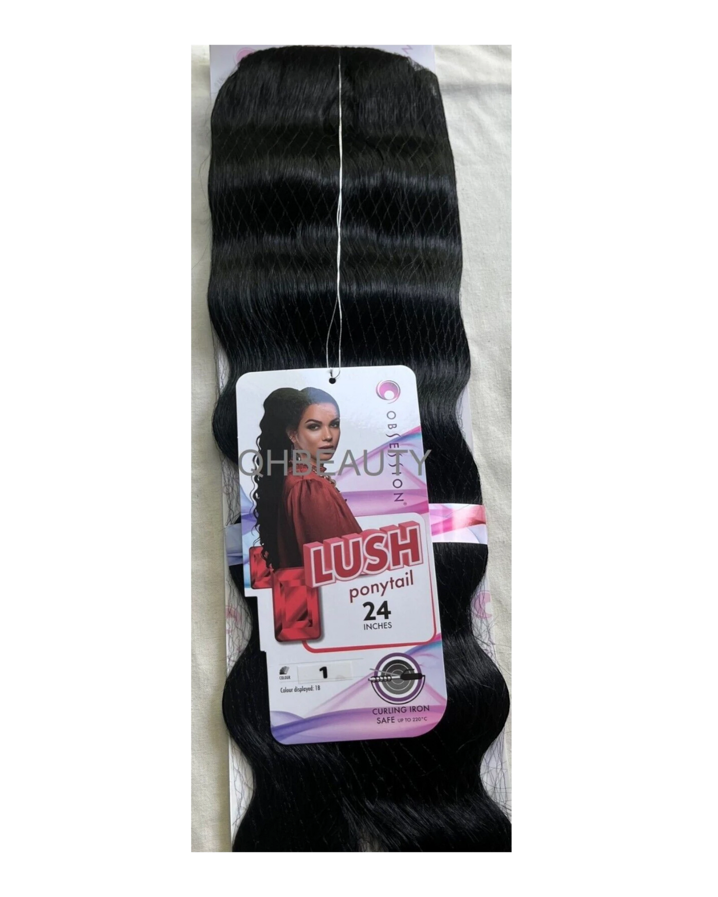 OBSESSION SYNTHETIC DRAWSTRING BODY WAVE CURLY  HAIR PONYTAIL - LUSH 24 INCHES