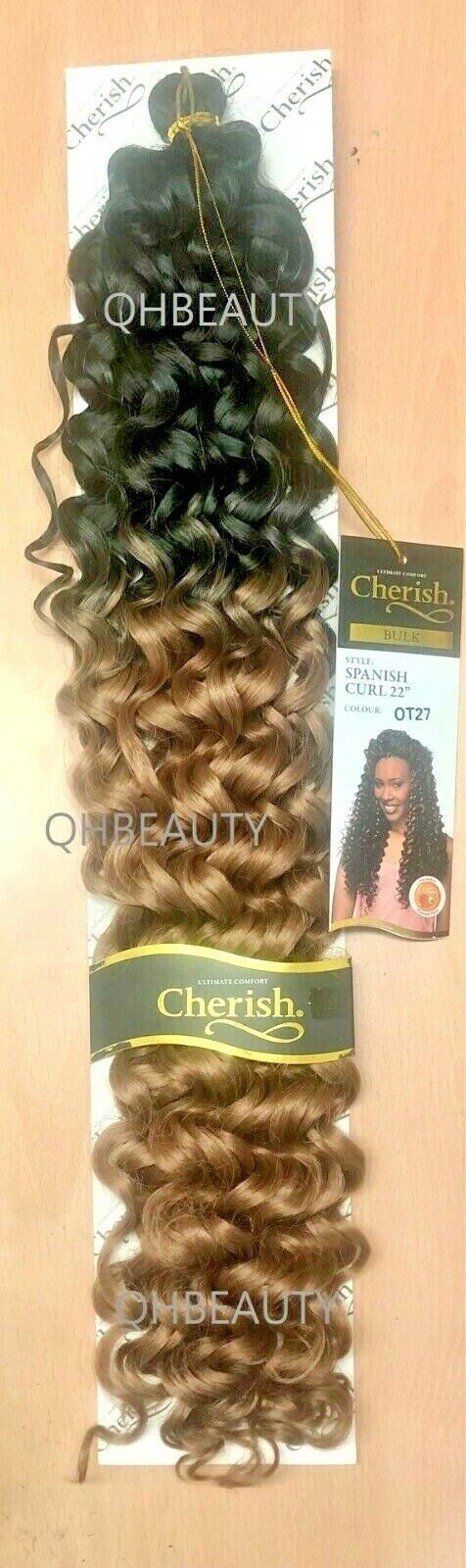 Cherish Bulk Synthetic Long Curly Hair Extension Braid - Spanish Curl 22 Inch