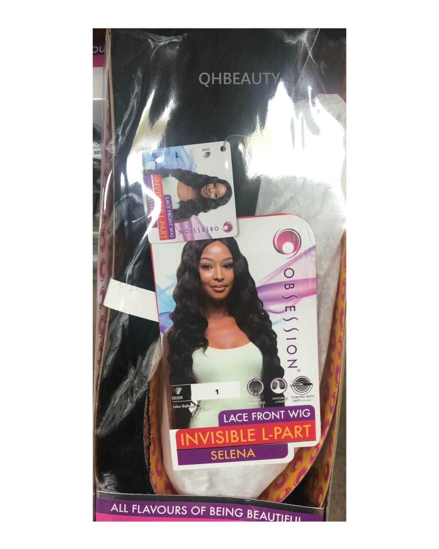 Obsession Synthetic Invisible Part Body Wave Curly Lace Front Hair Wig - SELENA