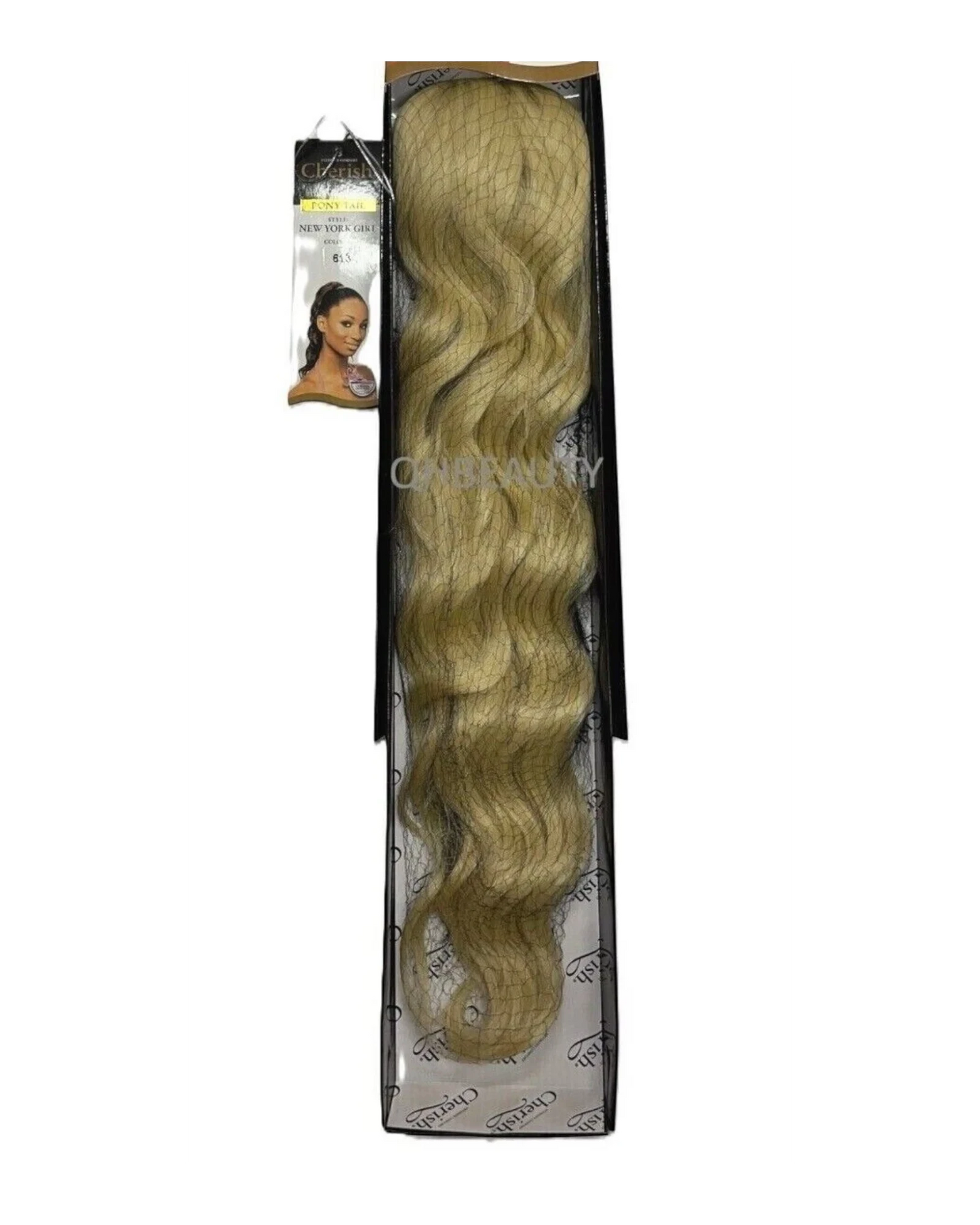 Cherish Synthetic Drawstring Long Curly Hair Extension Ponytail - New York Girl