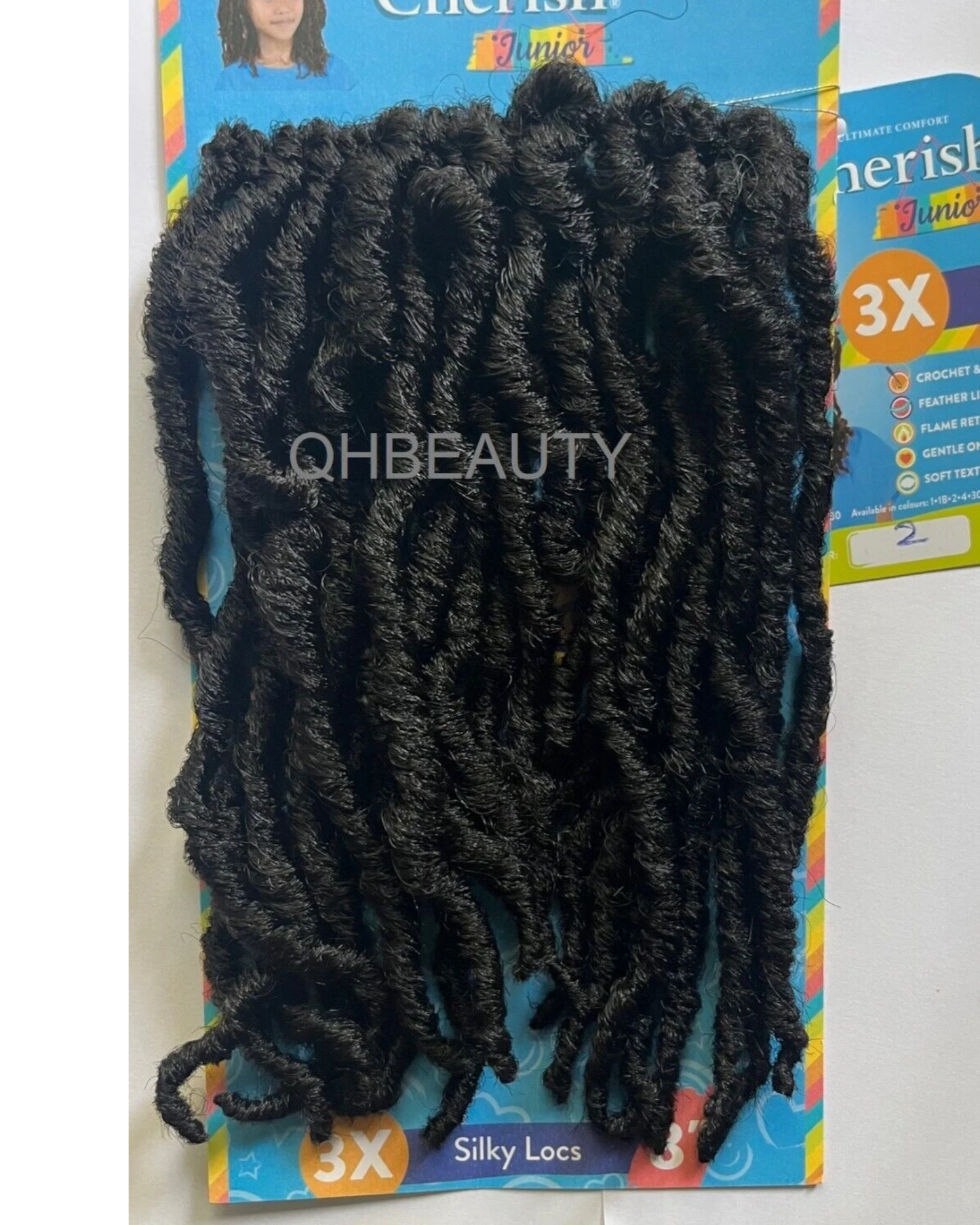 CHERISH SYNTHETIC JUNIOR KIDS CROCHET BRAID HAIR EXTENSION - SILKY LOCS 8 INCH