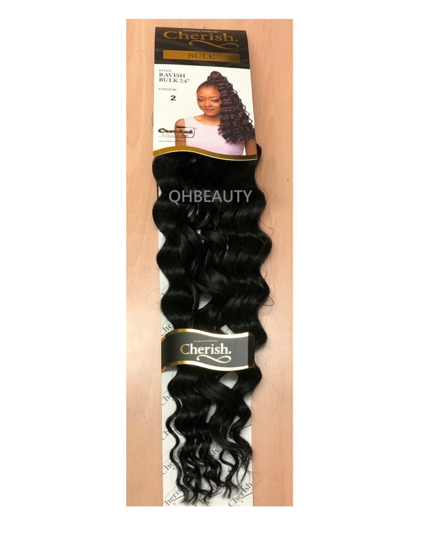 CHERISH SYNTHETIC CROCHET LONG CURLY HAIR EXTENSION BRAIDS - RAVISH 24 inch