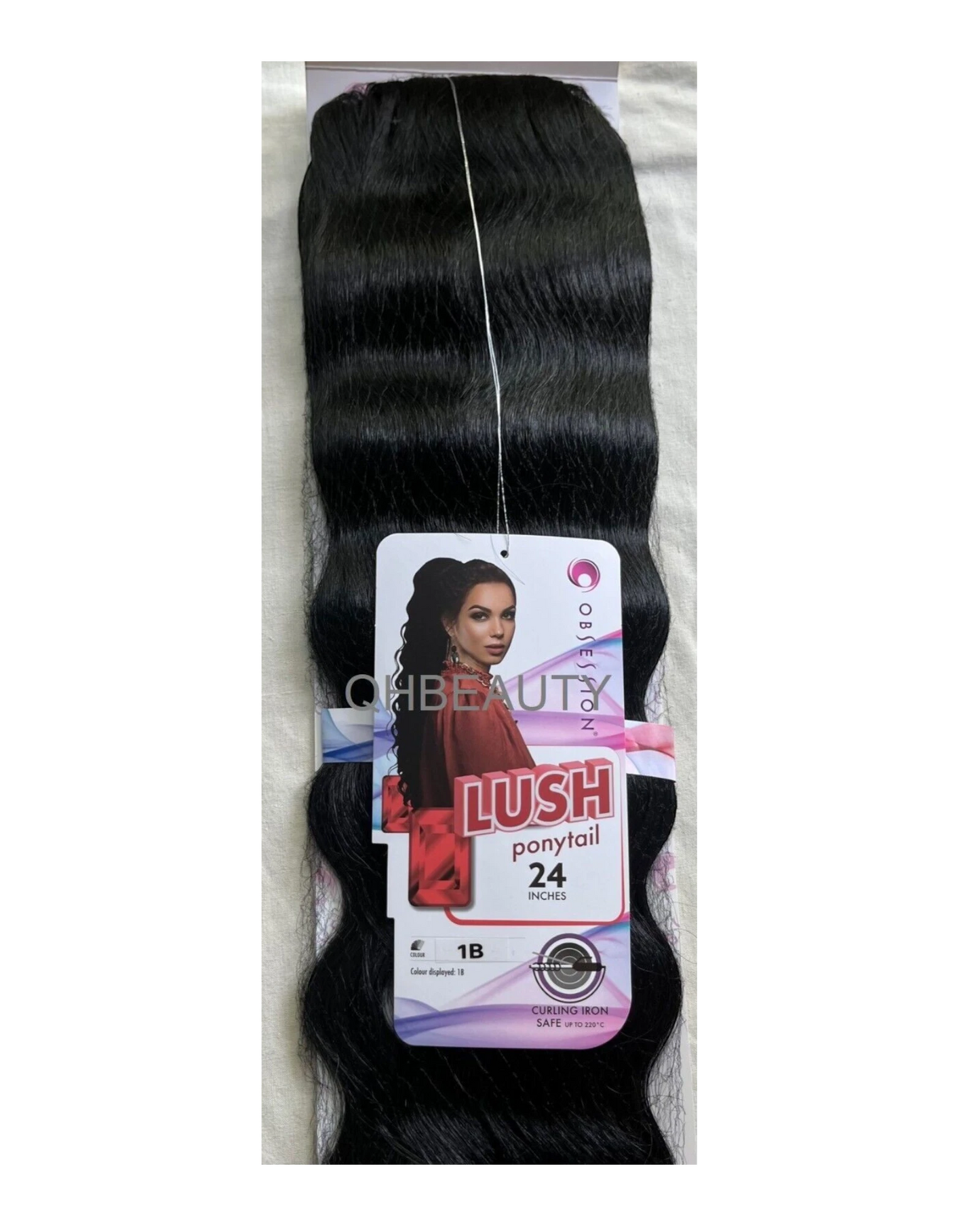 OBSESSION SYNTHETIC DRAWSTRING BODY WAVE CURLY  HAIR PONYTAIL - LUSH 24 INCHES