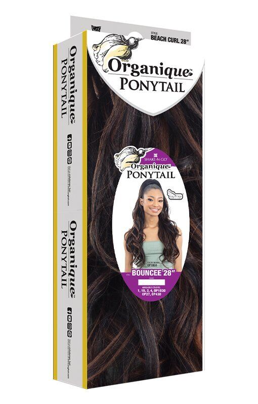 SNG Organique Synthetic Curly Wavy Drawstring Hair Ponytail - BOUNCEE 28 INCHES