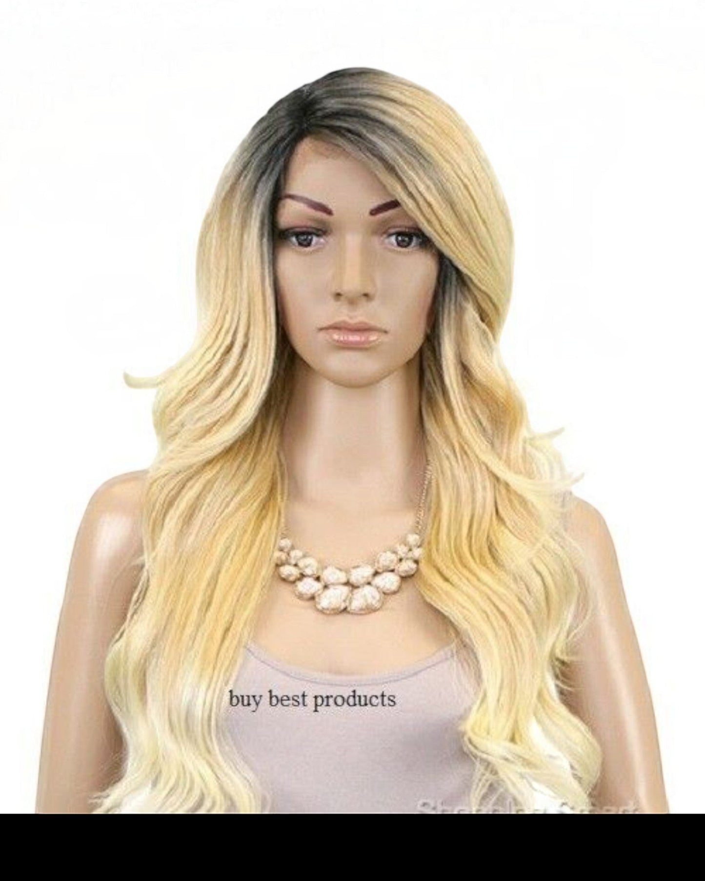 FreeTress Equal Synthetic Brazilian Natural L Part Lace Front Hair Wig - Danity