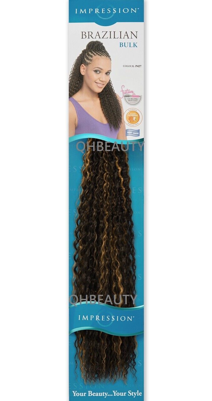 IMPRESSION SYNTHETIC CROCHET LONG HAIR EXTENSION BRAIDS - BRAZILIAN 20 INCH