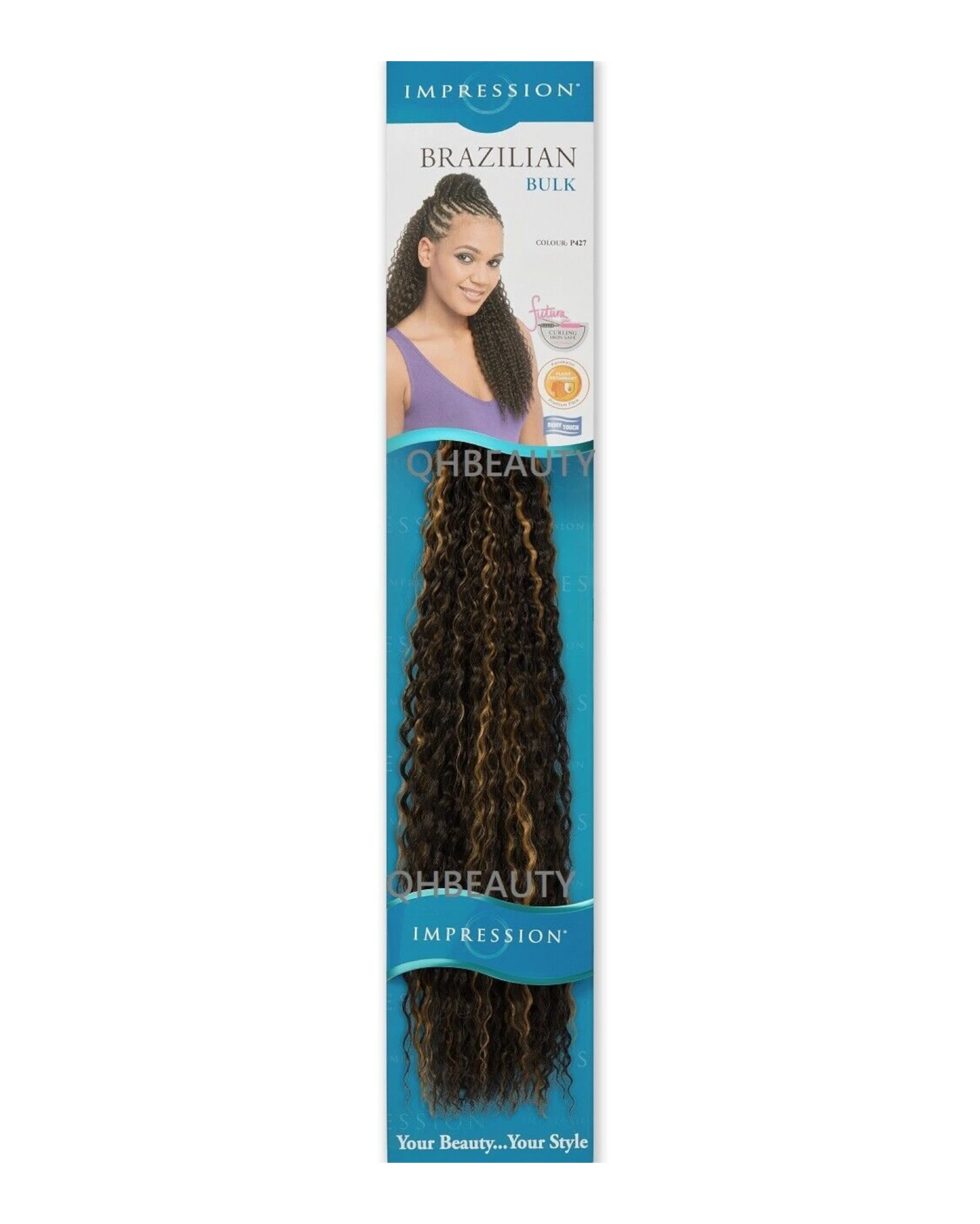 IMPRESSION SYNTHETIC CROCHET LONG HAIR EXTENSION BRAIDS - BRAZILIAN 20 INCH