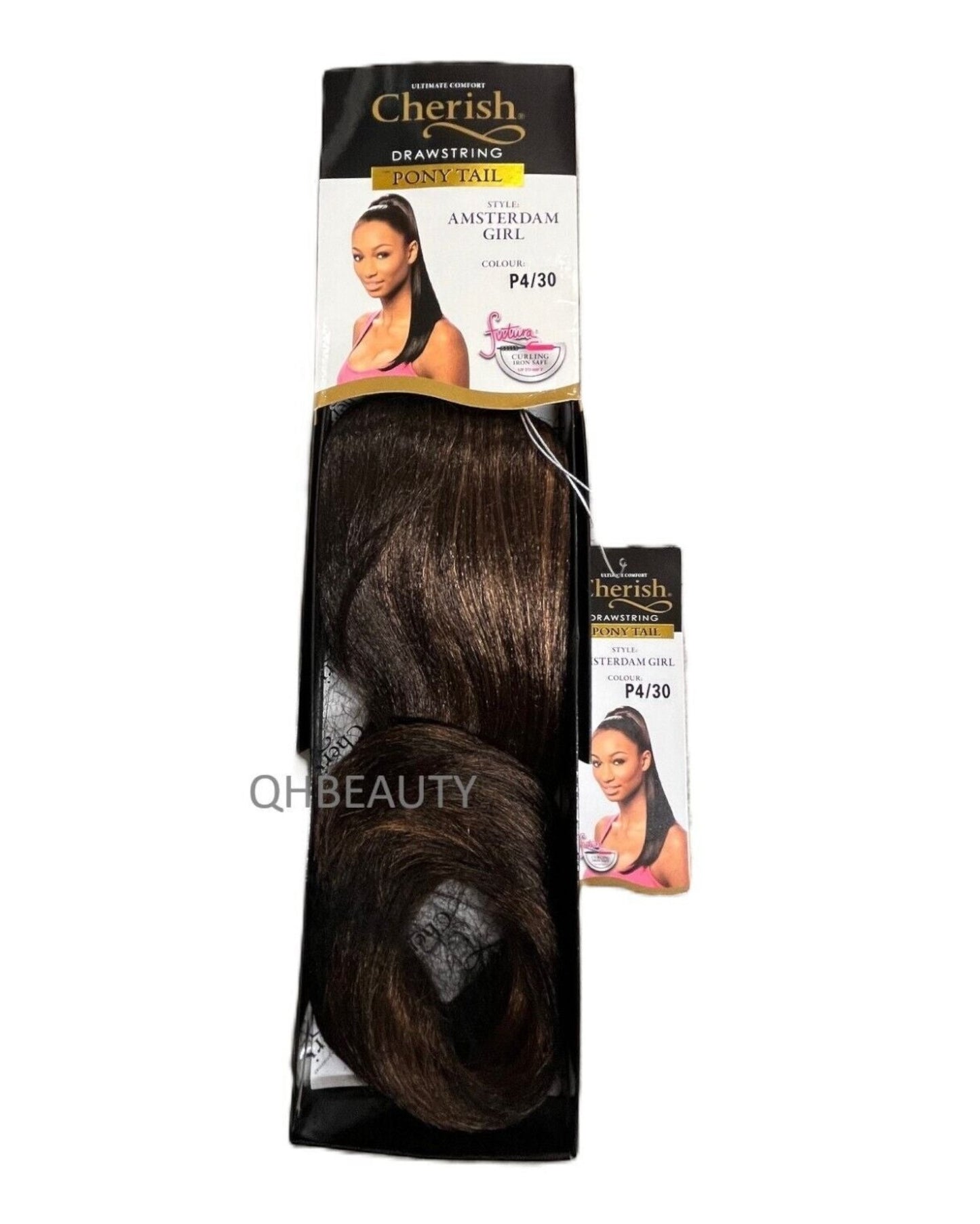 Cherish Synthetic Straight Drawstring Long Natural Ponytail - Amsterdam Girl