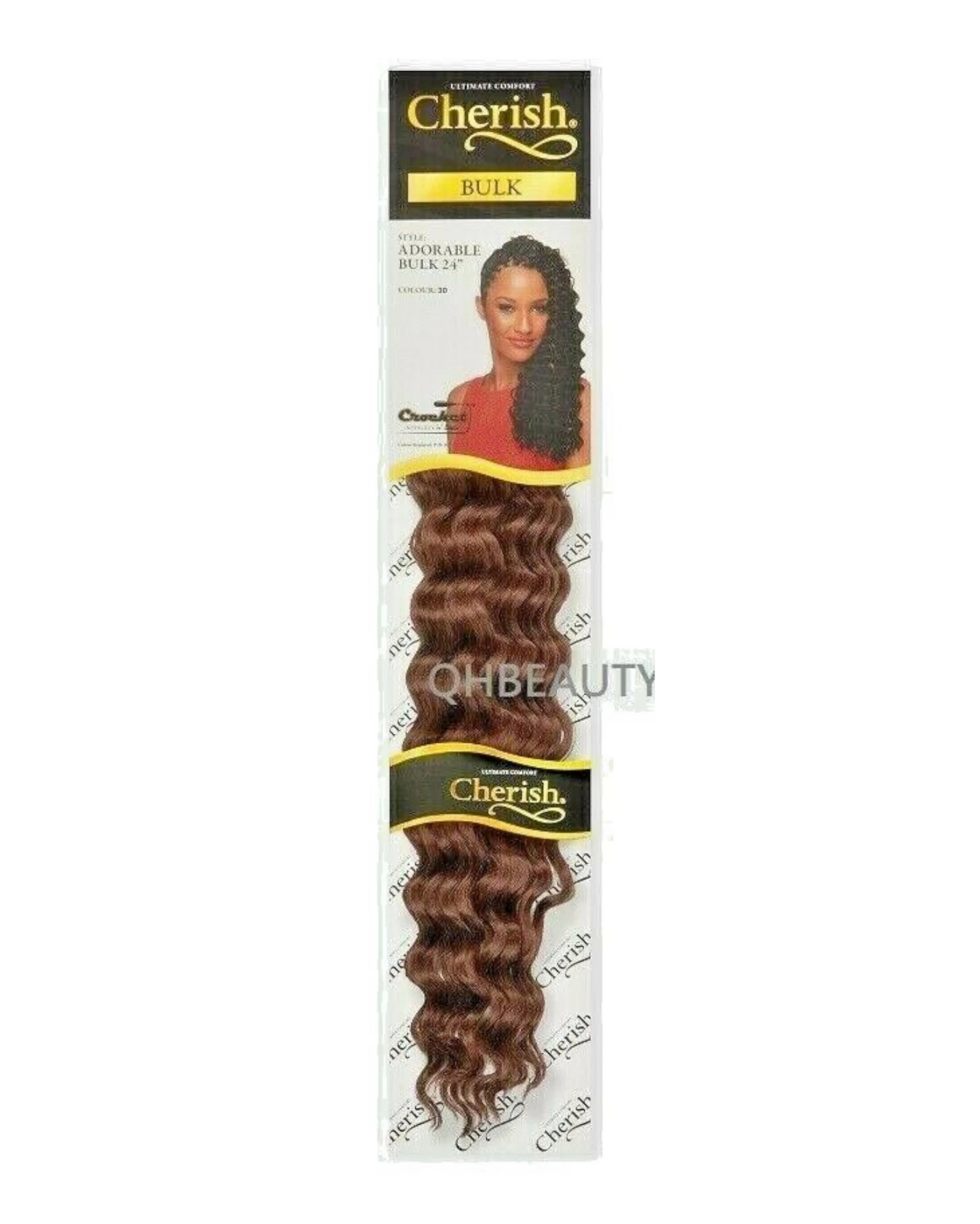 CHERISH SYNTHETIC LONG CURLY HAIR EXTENSION CROCHET BRAIDS - ADORABLE 24 inch7.99