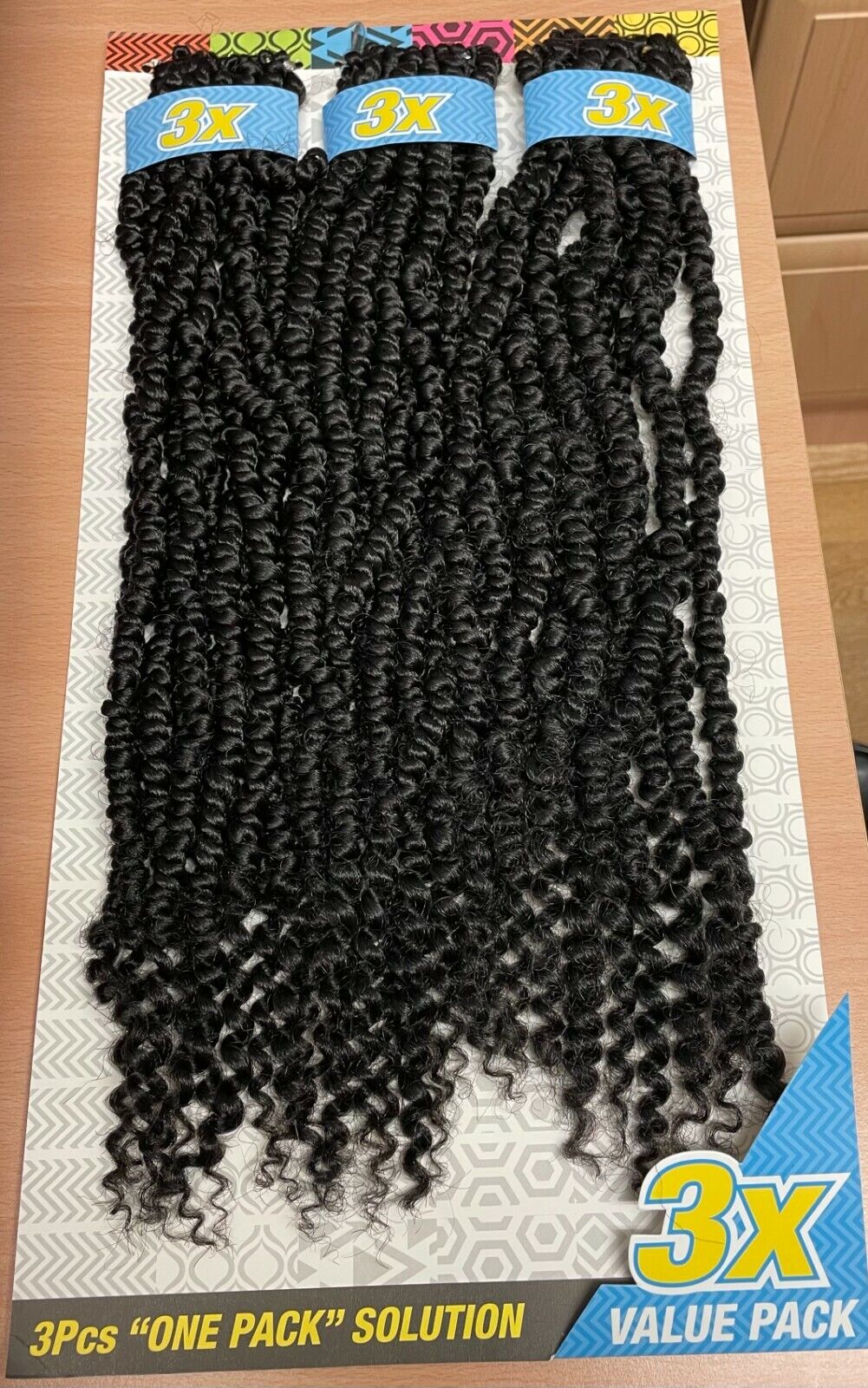 Cherish Synthetic Crochet Braid Hair Extension Handmade  3 x Passion Twist 18"