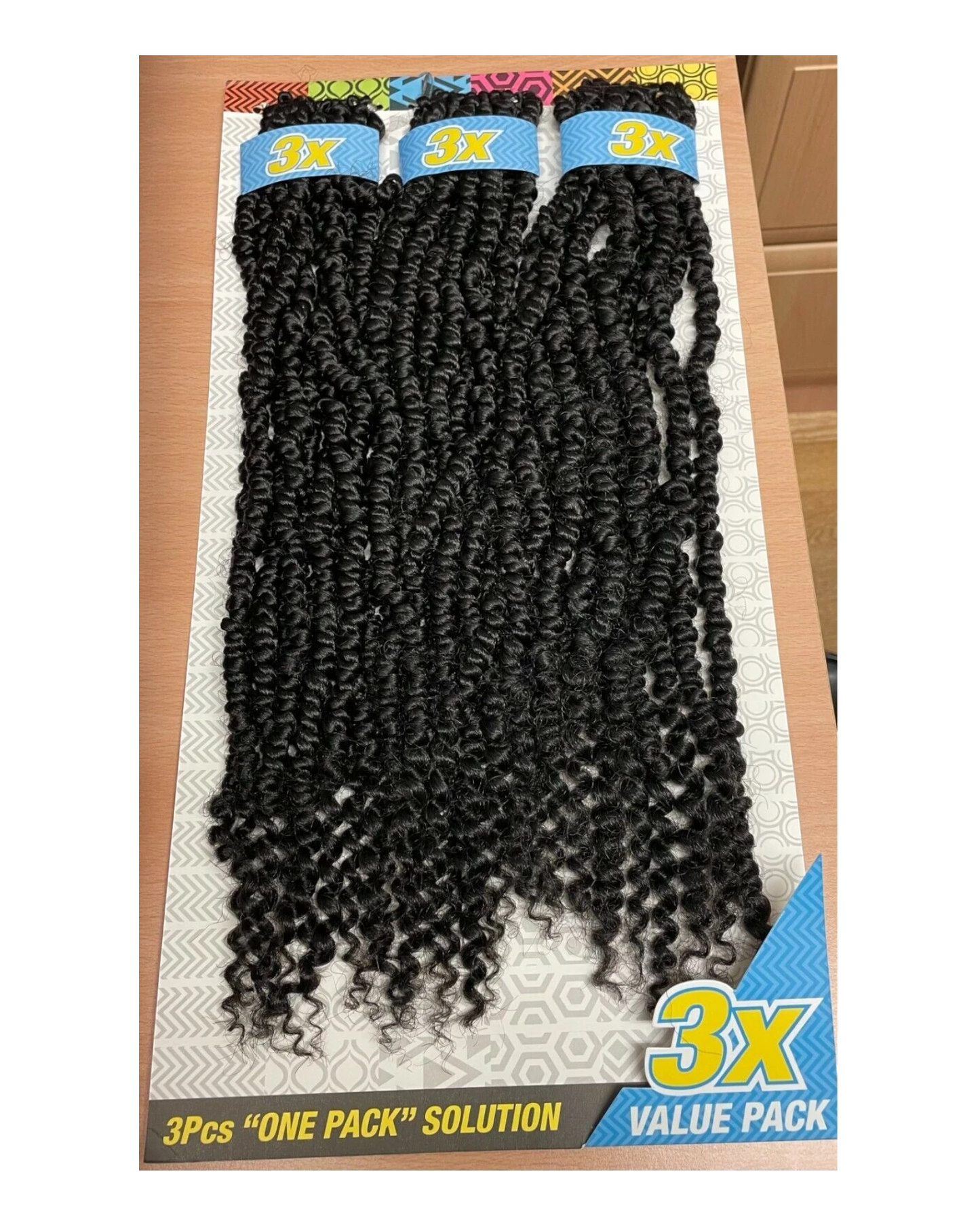 Cherish Synthetic Crochet Braid Hair Extension Handmade  3 x Passion Twist 18"