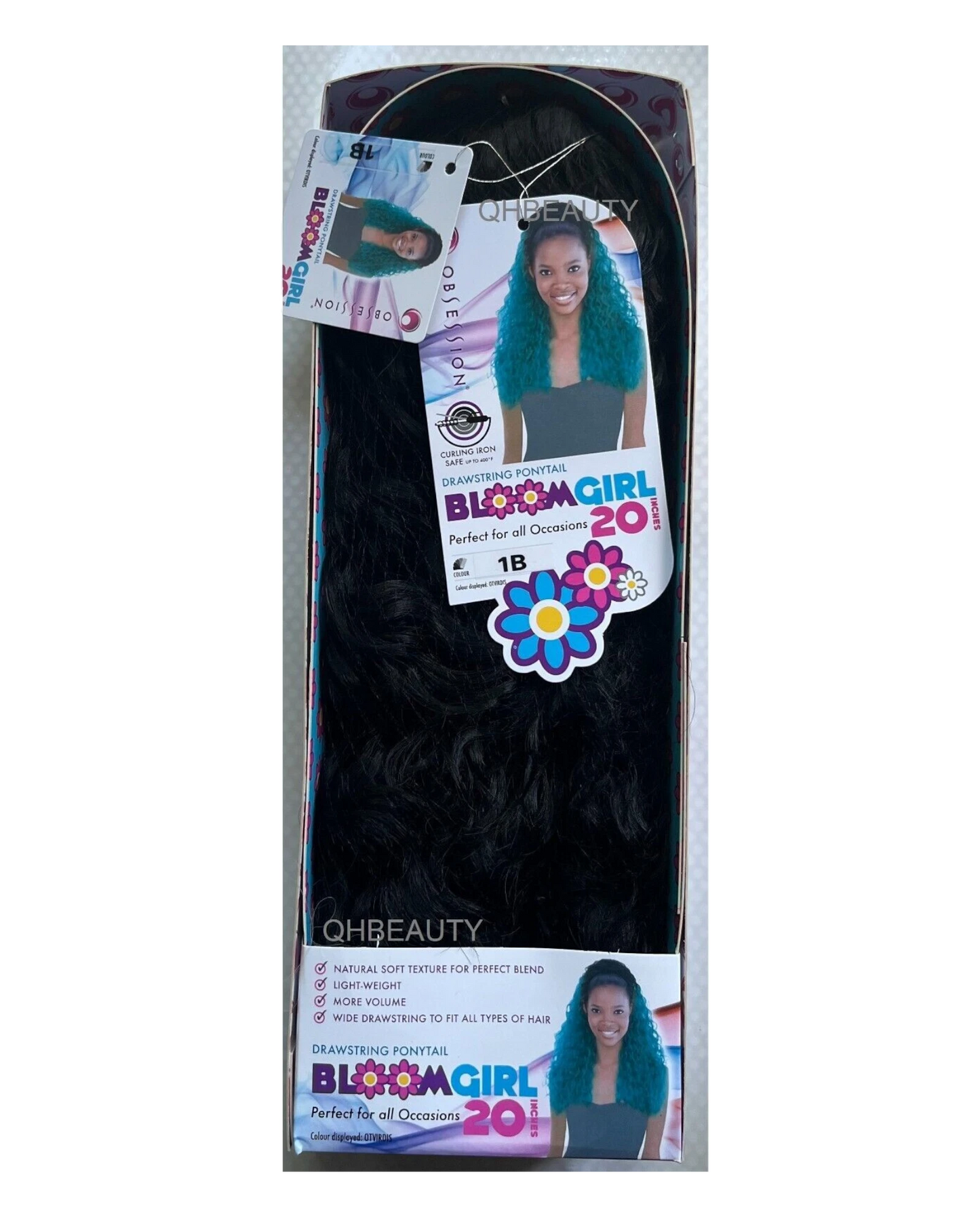 OBSESSION SYNTHETIC DRAWSTRING CURLY LONG HAIR PONYTAIL - BLOOM GIRL 20''  30''