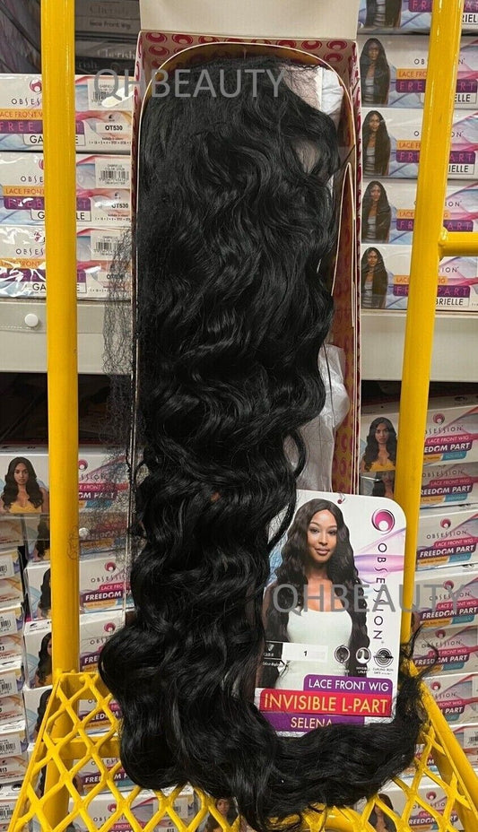 Obsession Synthetic Invisible Part Body Wave Curly Lace Front Hair Wig - SELENA