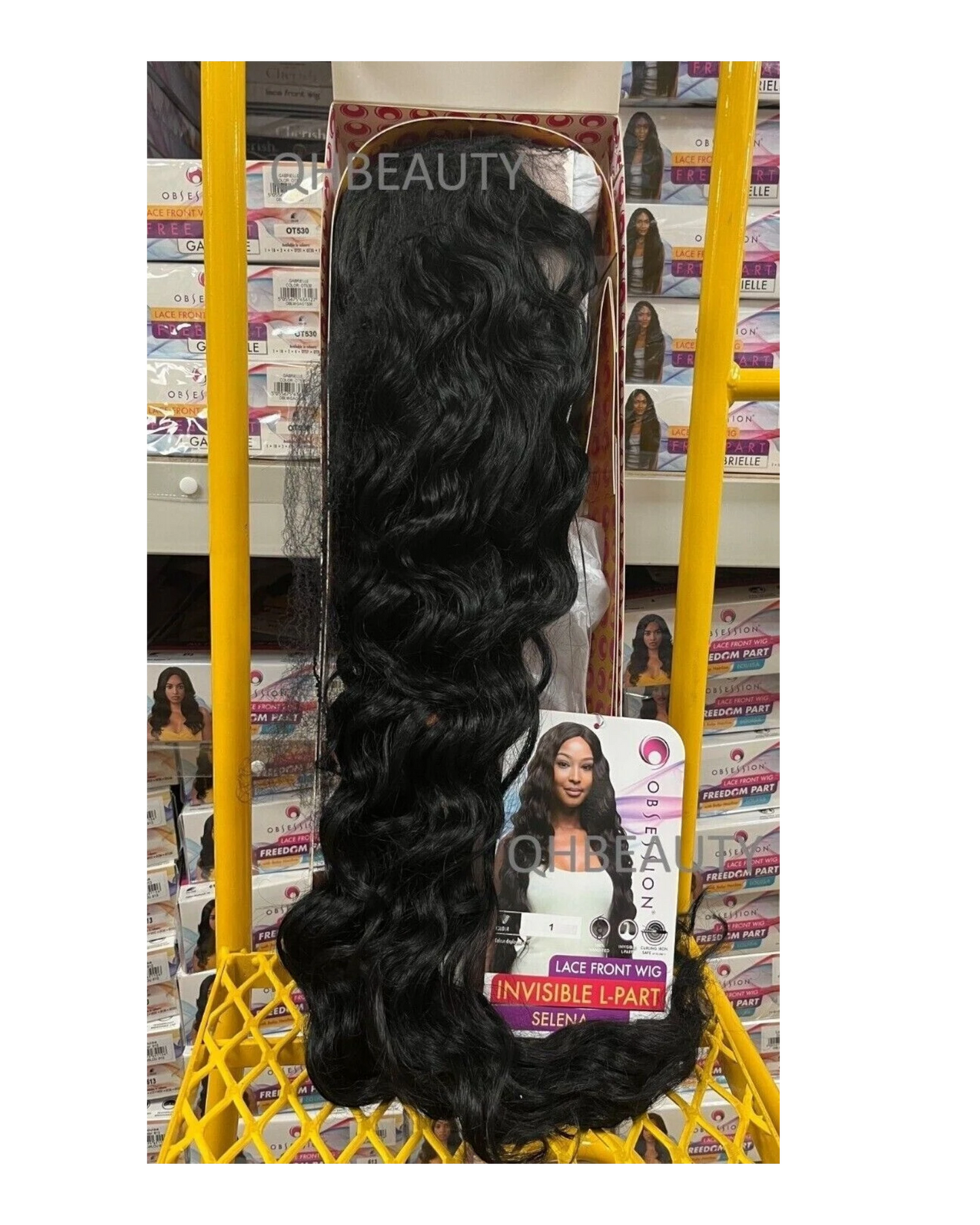 Obsession Synthetic Invisible Part Body Wave Curly Lace Front Hair Wig - SELENA