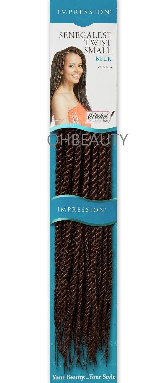 IMPRESSION SYNTHETIC HAIR EXTENSION BRAIDS - SENEGALESE TWIST SMALL BULK
