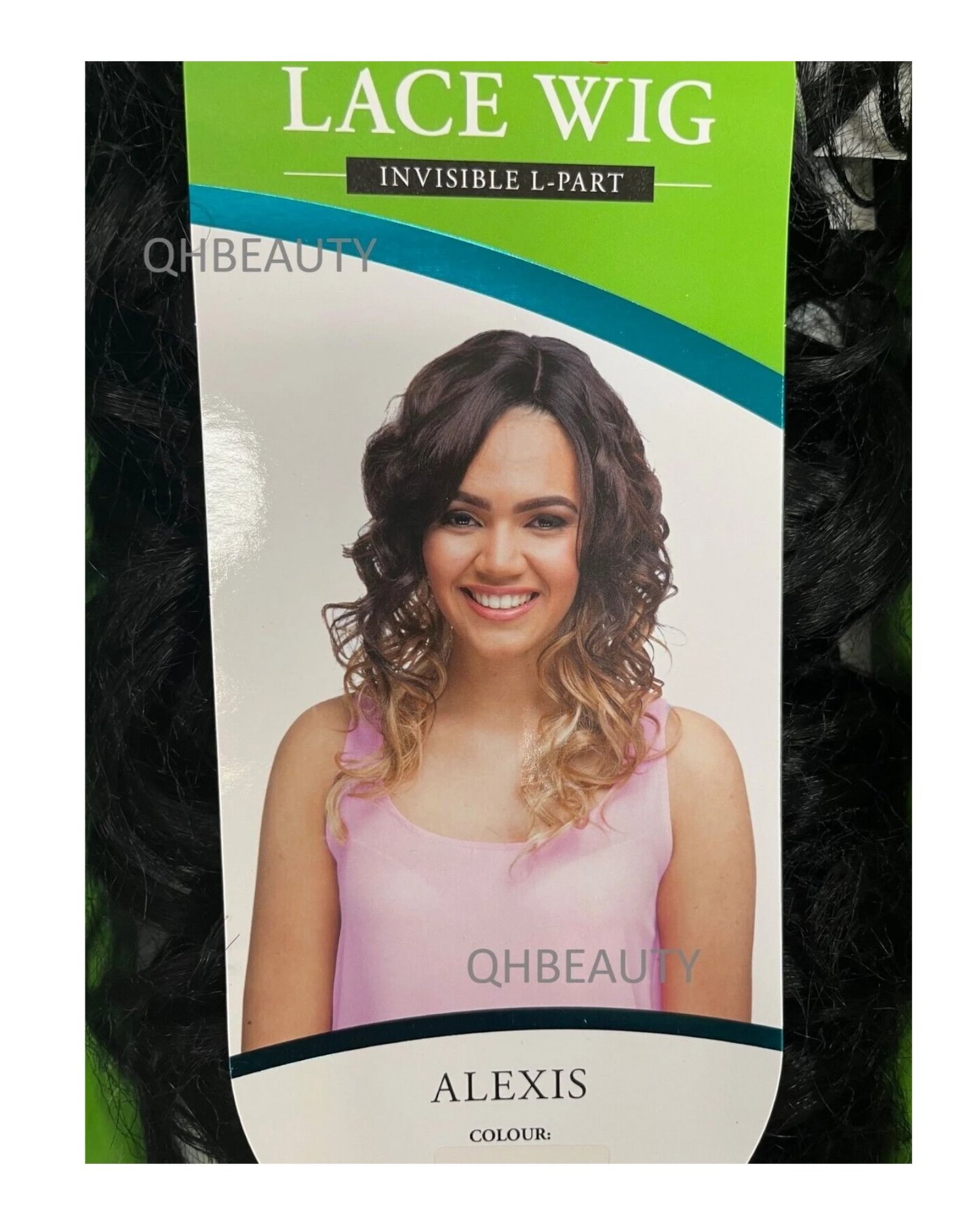 Impression Synthetic Invisible Part Lace Front Long Curly Hair Wig Alexis