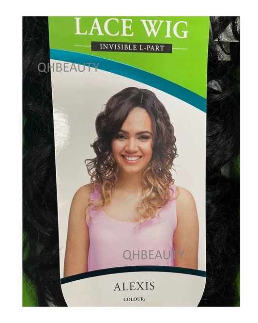Impression Synthetic Invisible Part Lace Front Long Curly Hair Wig Alexis