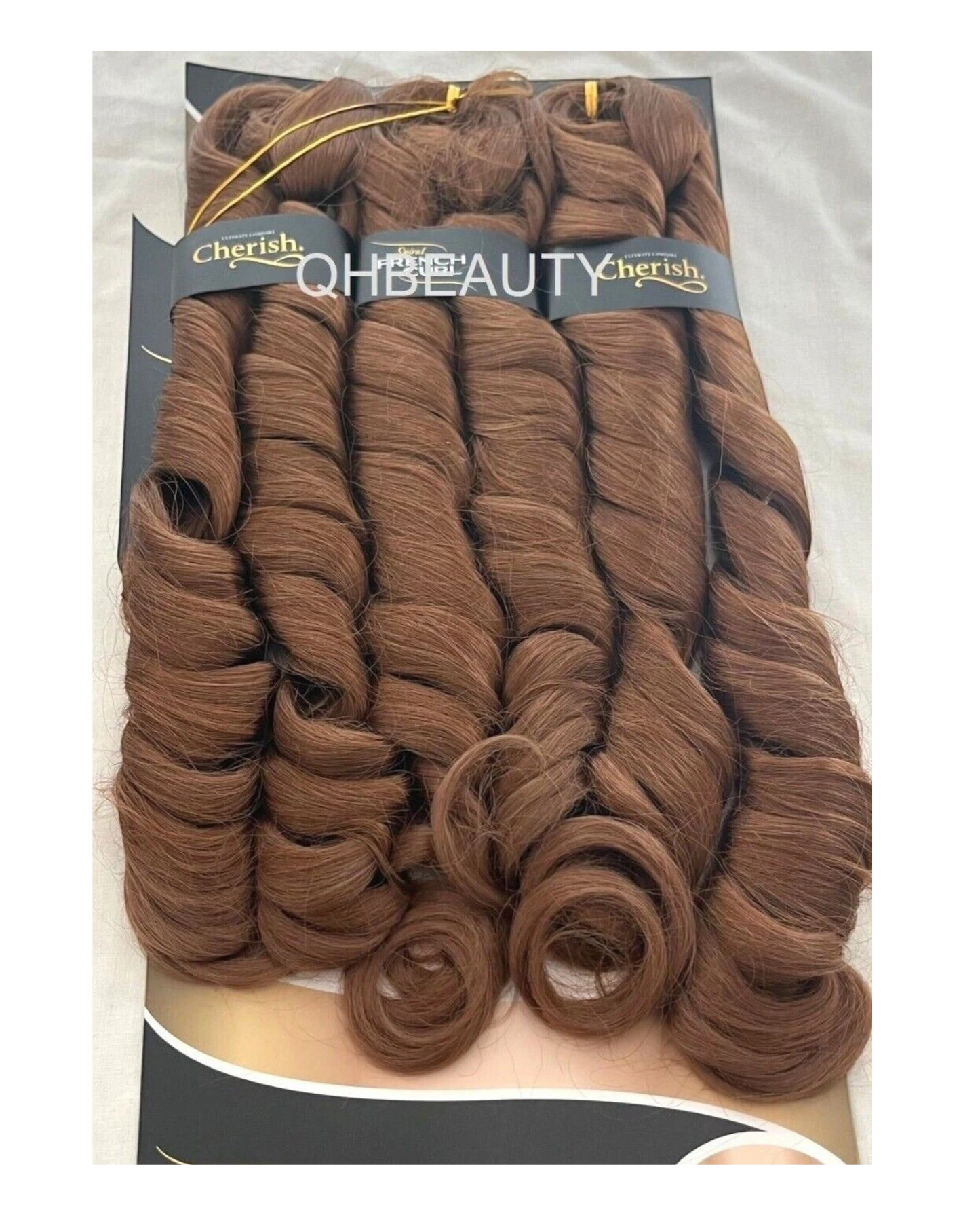 CHERISH SYNTHETIC CURLY HAIR EXTENSION BRAID - 3 x SPIRAL FRENCH CURL 28 INCHES