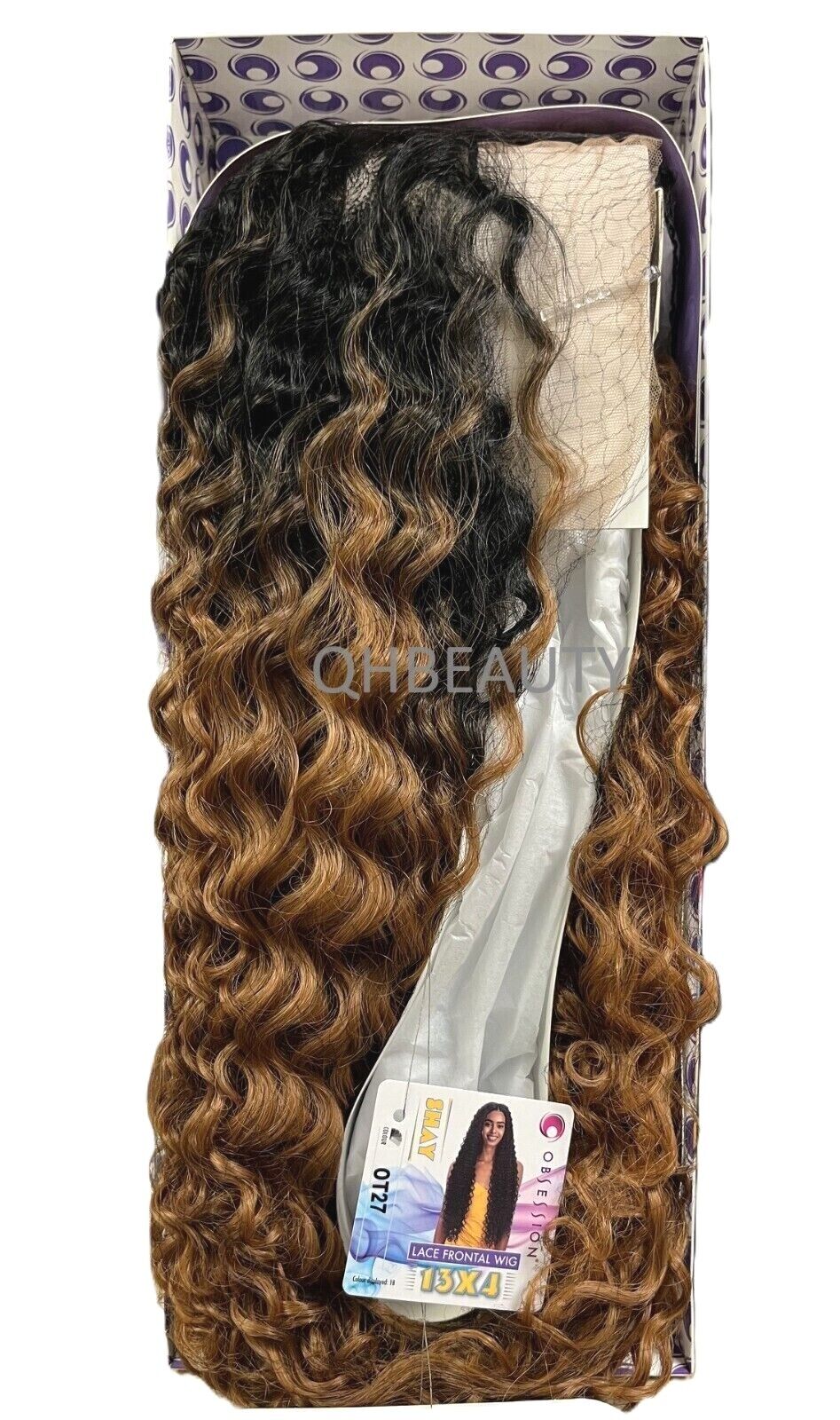 Obsession Synthetic Swiss HD 13x4 Lace Front Free Part Curly Hair Wig - SHAY