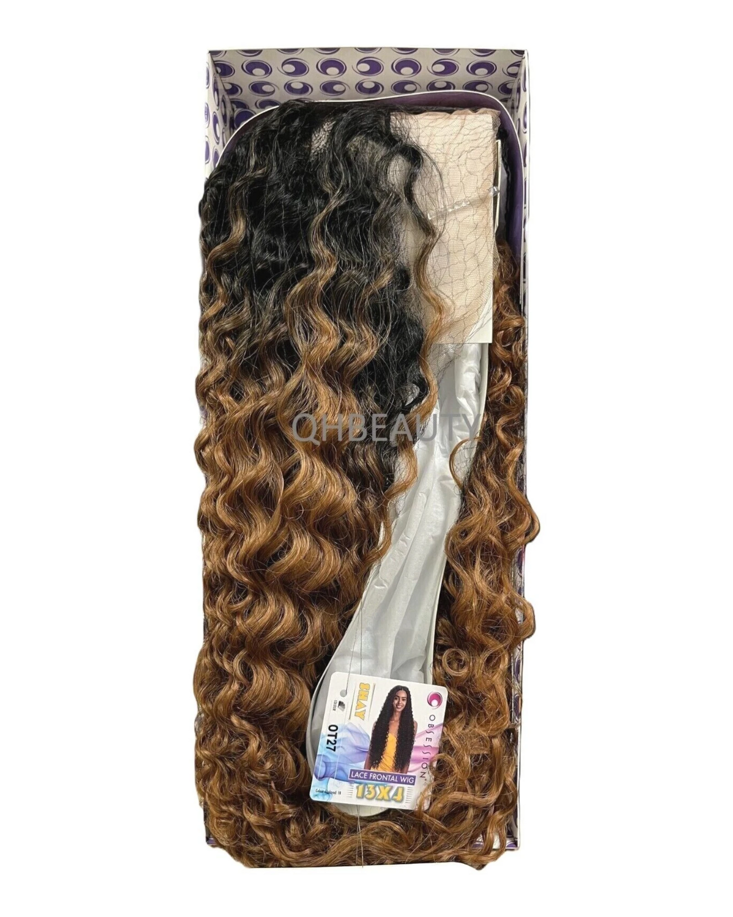 Obsession Synthetic Swiss HD 13x4 Lace Front Free Part Curly Hair Wig - SHAY