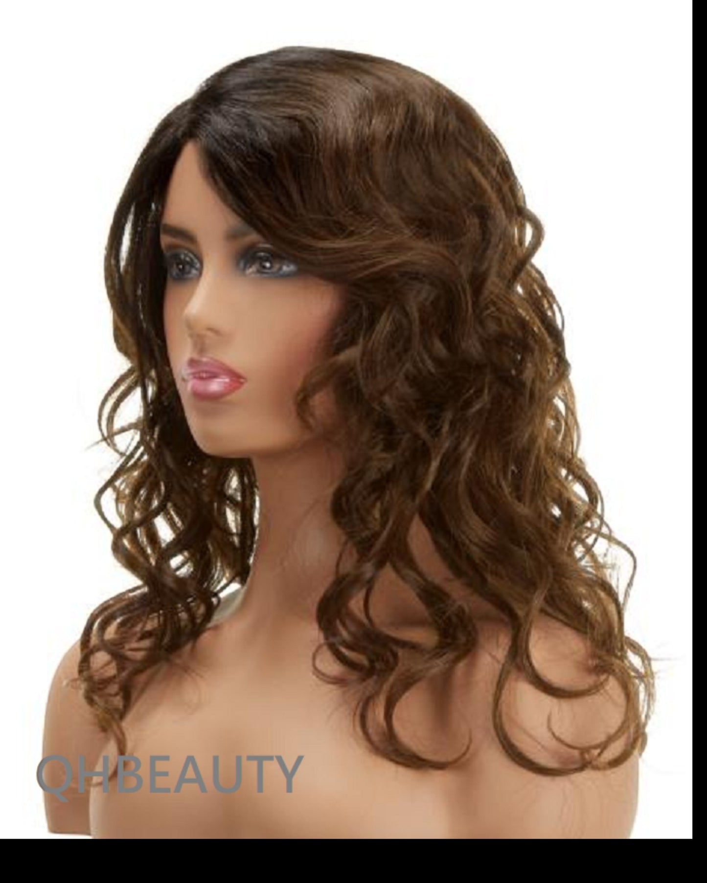 Impression Synthetic Invisible Part Lace Front Long Curly Hair Wig Alexis